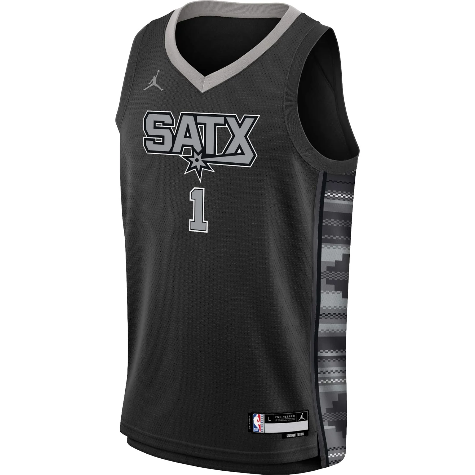 Nike Spurs Wembanyama 1 Association Kids Jersey