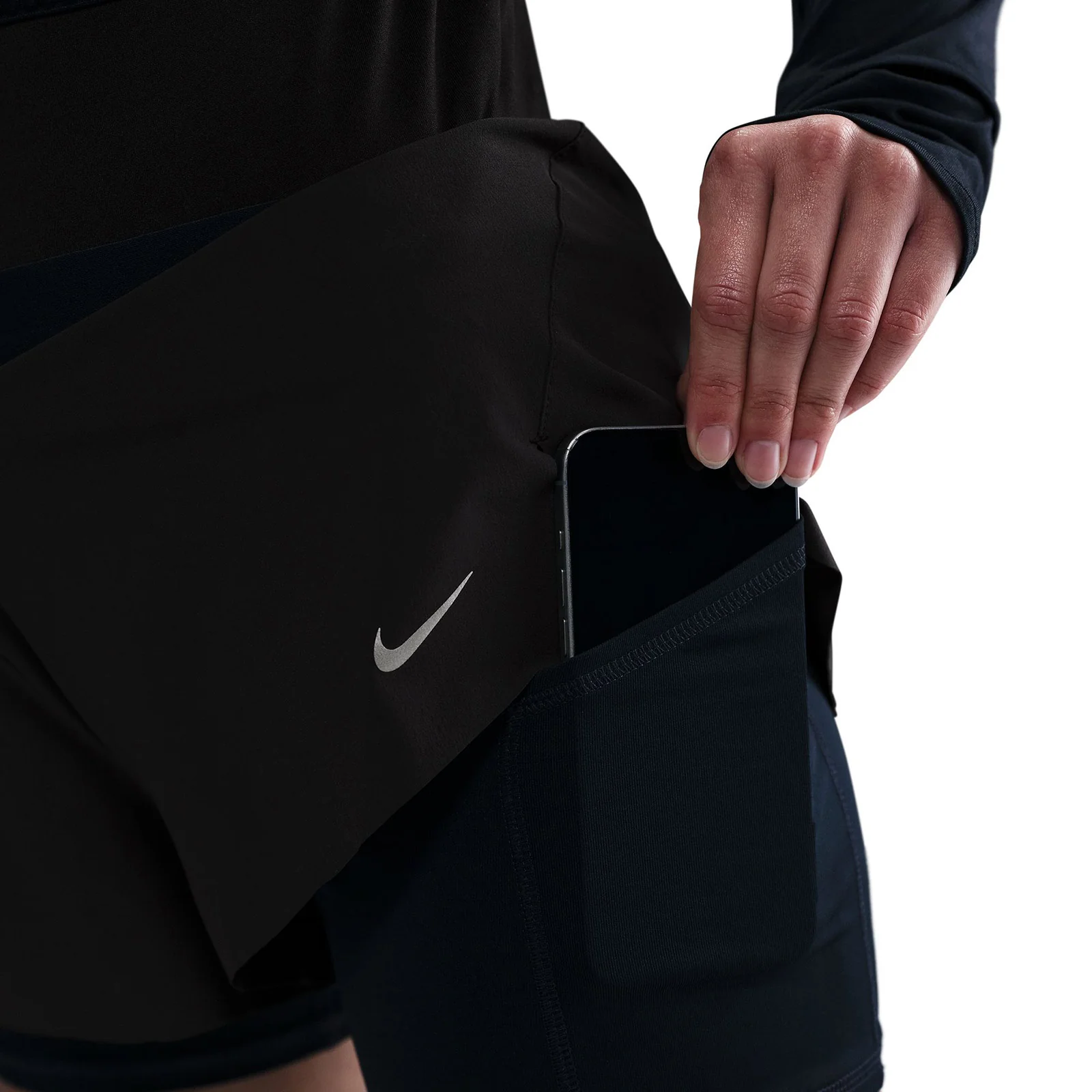 Nike Swift Womens Dri-FIT Mid-Rise 2-in-1 Running Shorts - Image 4