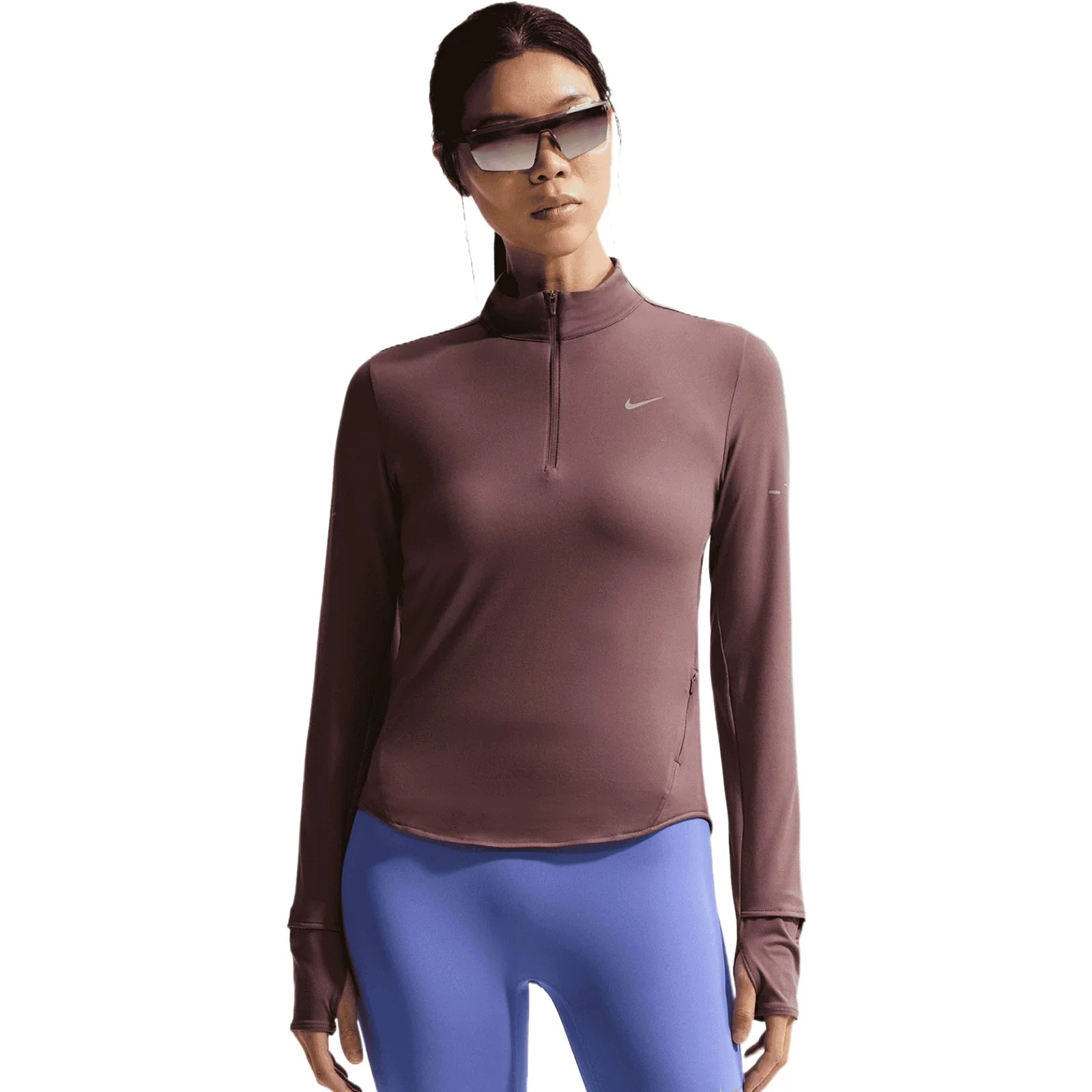 Nike Swift Womens Dri-FIT UV Half-Zip Running Top