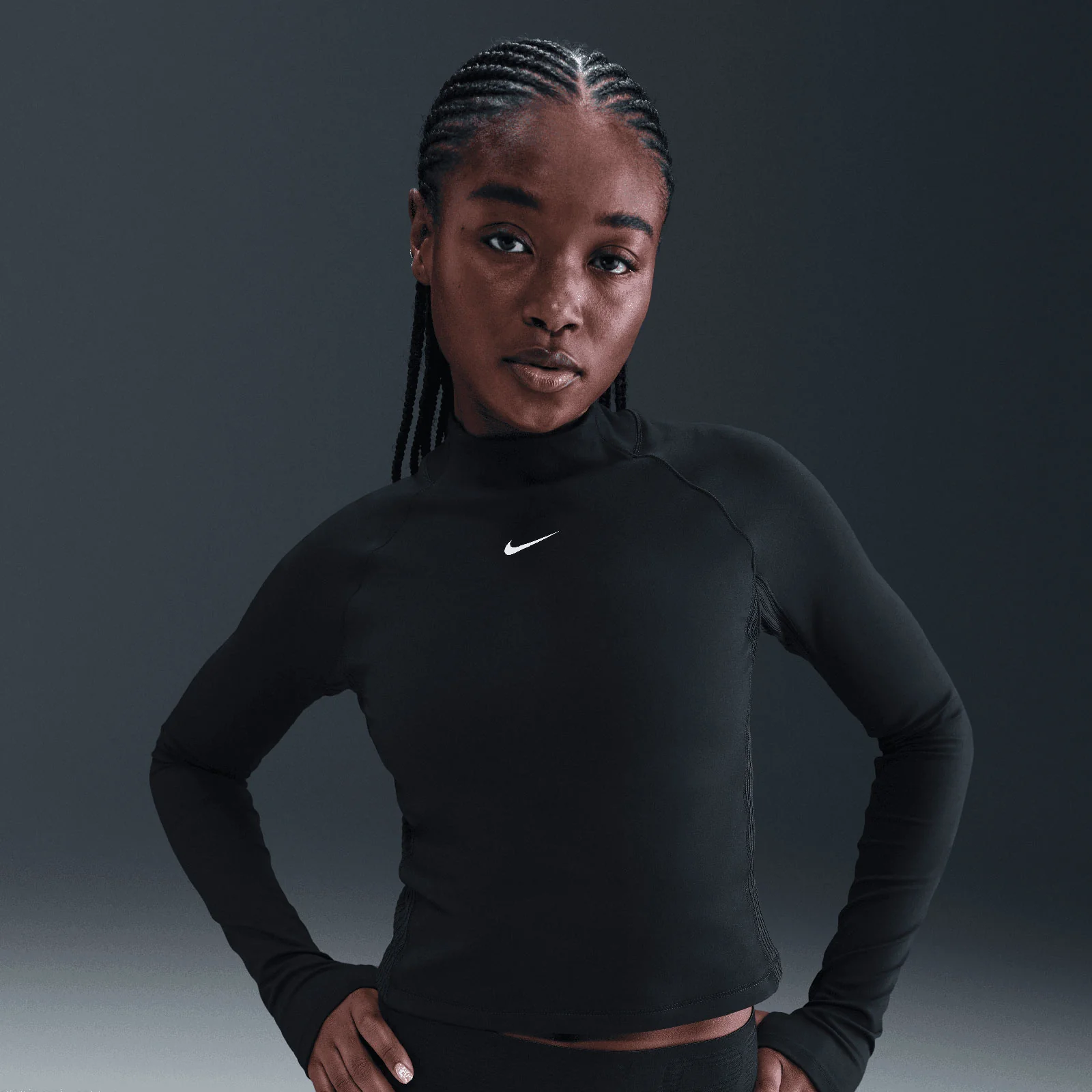 Nike Pro Womens Dri-FIT Long-Sleeve Top - Image 5