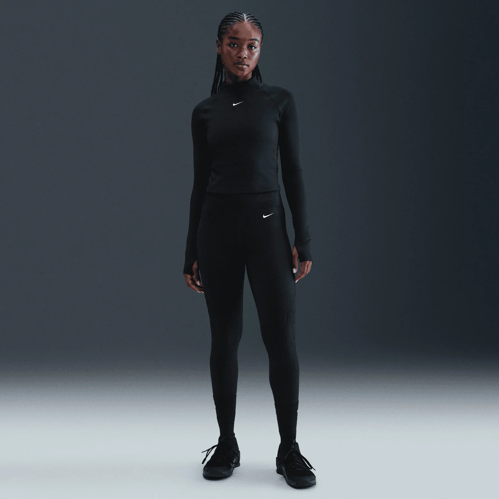 Nike Pro Womens Dri-FIT Long-Sleeve Top - Image 6