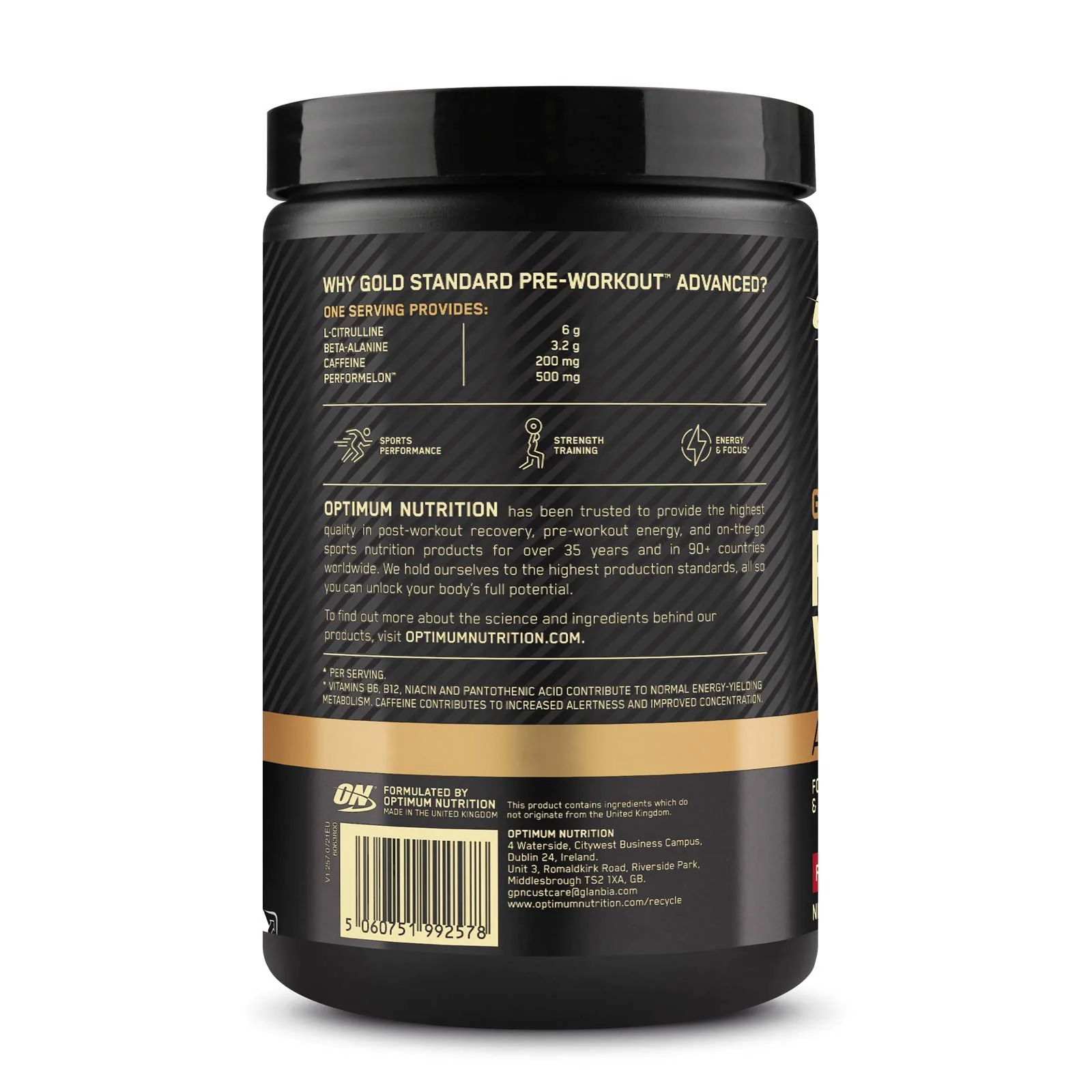 Optimum Nutrition Gold Stand Pre-Work Advanced 420g Tub - Image 3