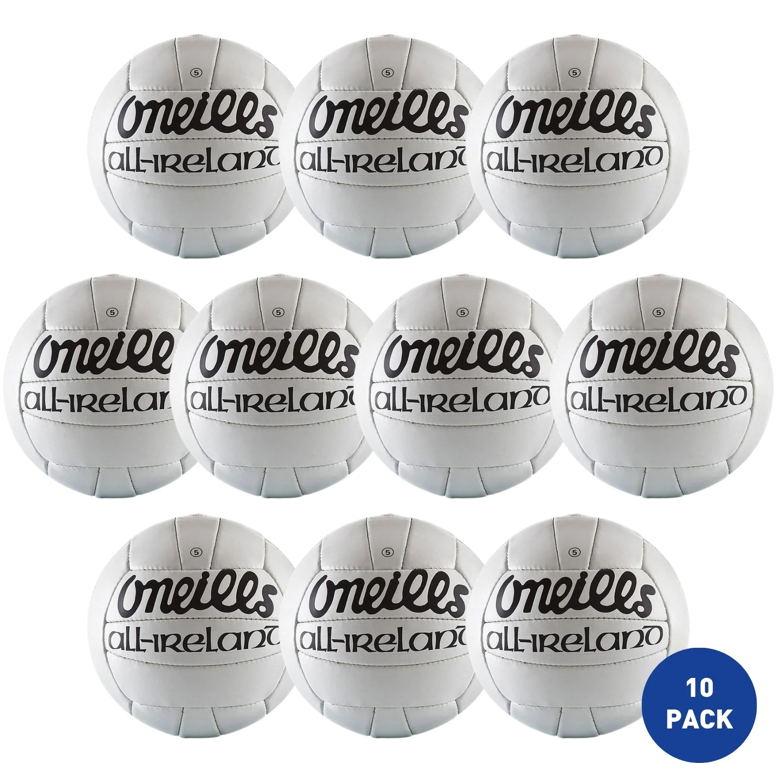 O'Neills All Ireland Gaelic Football Size 5 - 10 Pack