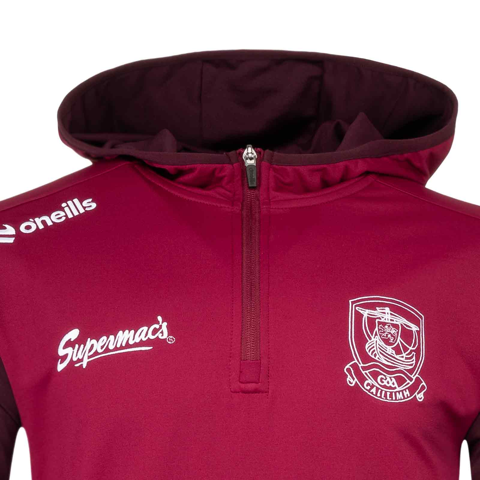 O'Neills Galway GAA Graham Brushed Half Zip Hoodie - Image 3