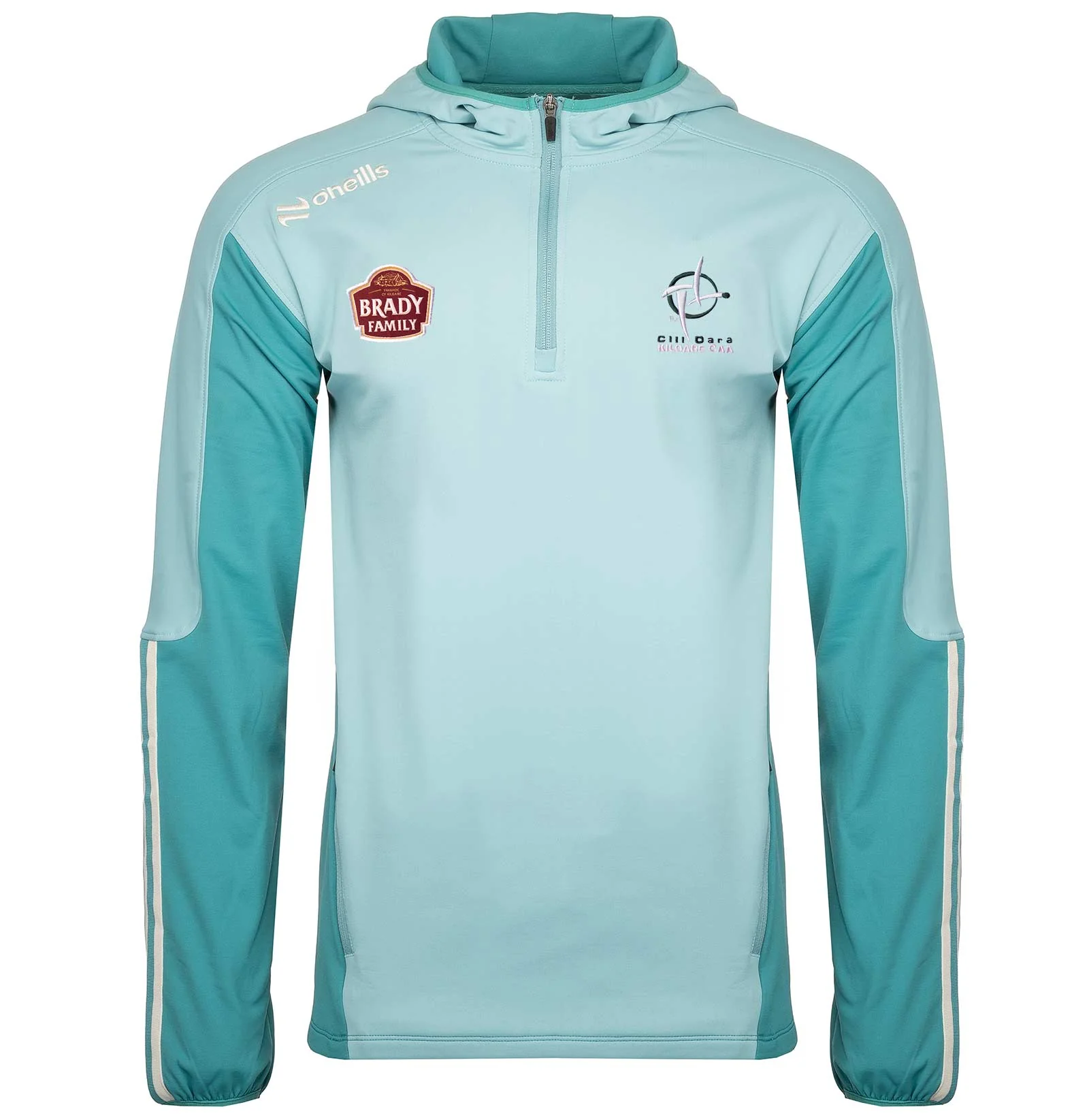 O'Neills Kildare GAA Graham Kids Brushed Half Zip Hoodie