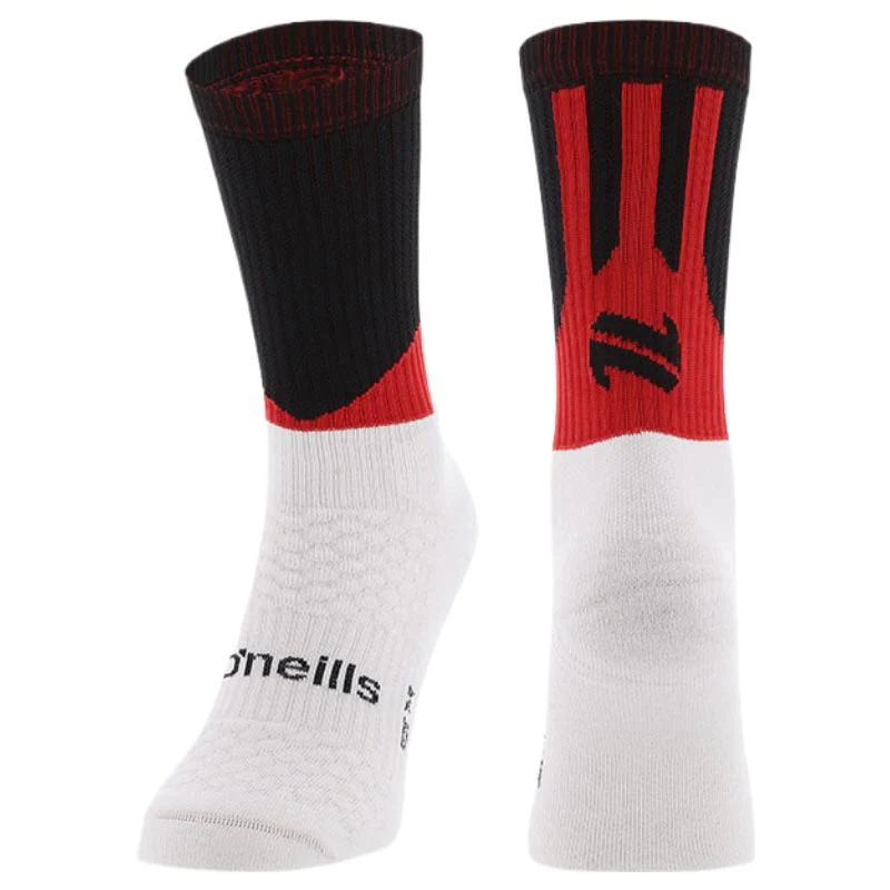 O'Neills Ion Midi Sock - Black | Red