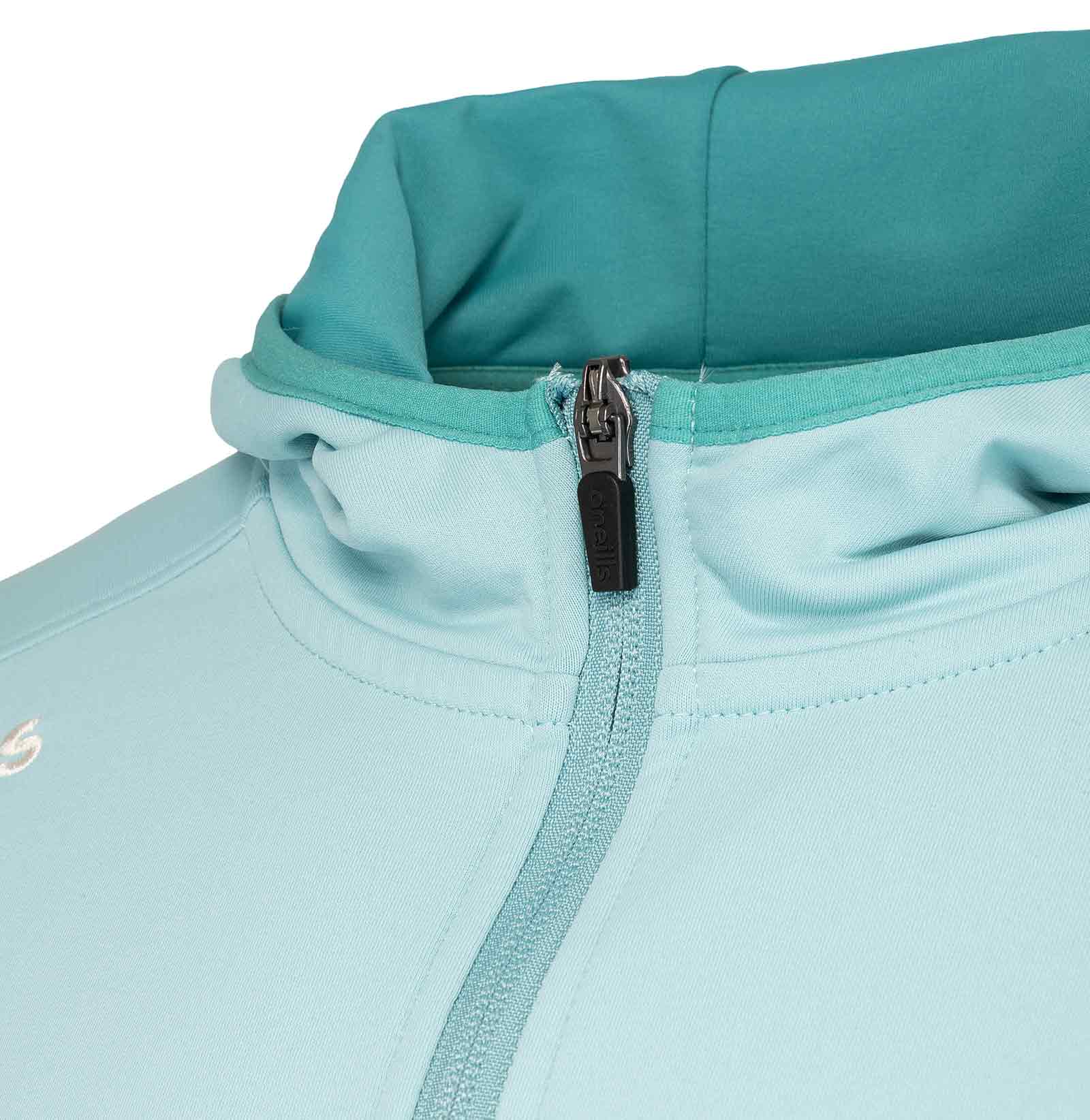 O'Neills Offaly GAA Graham Kids Brushed Half Zip Hoodie - Image 3