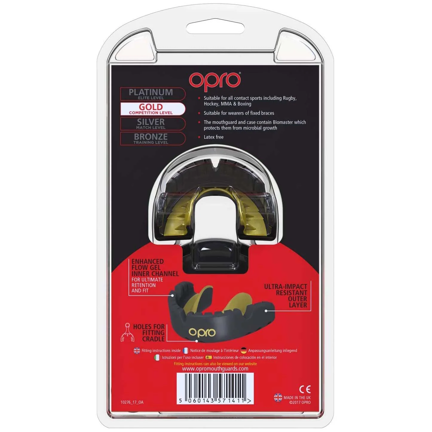 Opro Self-Fit Mouthguard For Braces - Gold Level - Image 3