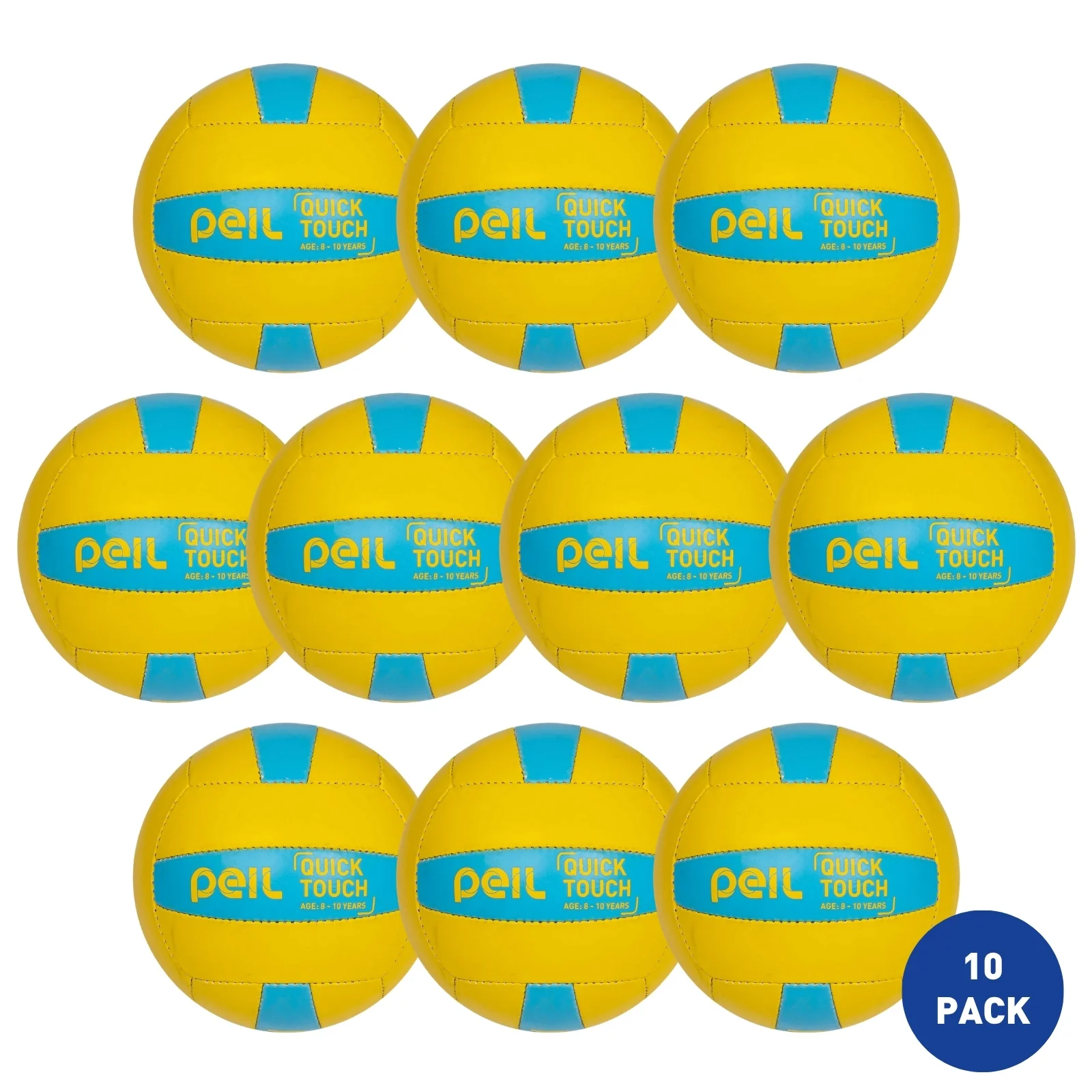 Peil Quick Touch Ball 8-10 Yellow - 10 Pack