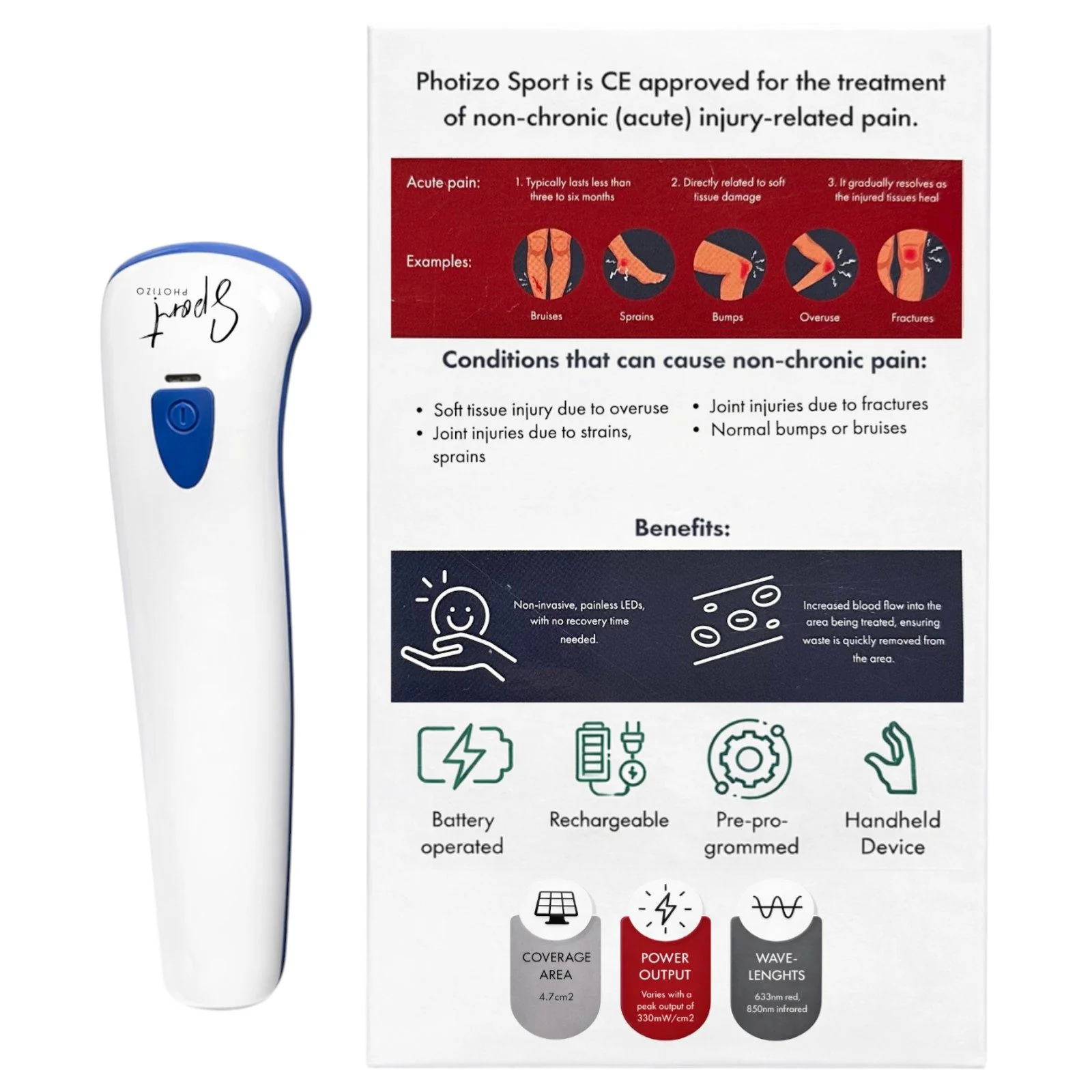 Photizo Sports Recovery Light Therapy Handheld Device - Image 13