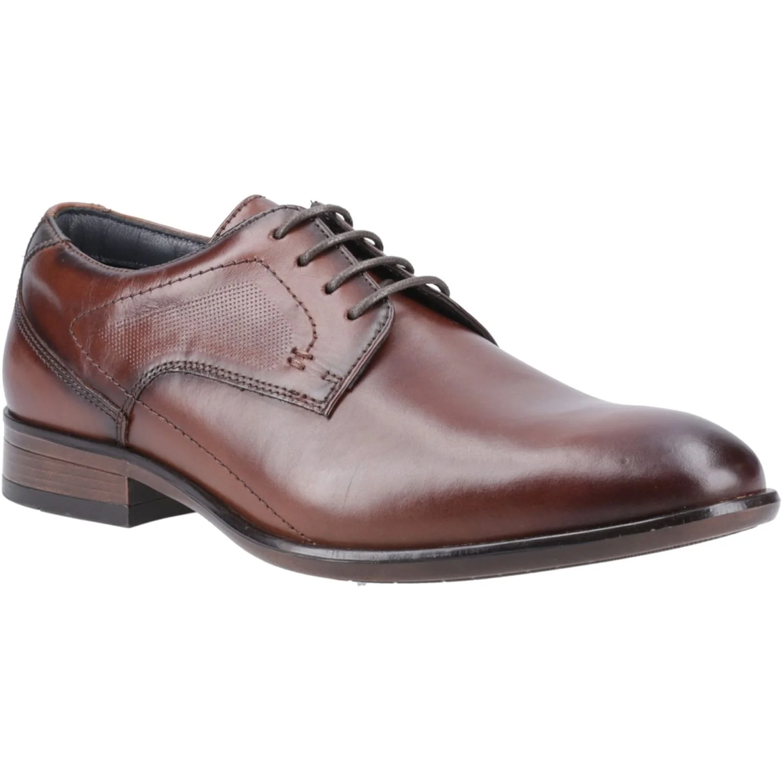 Pod Mens Carl Derby Shoes Cognac - Image 5