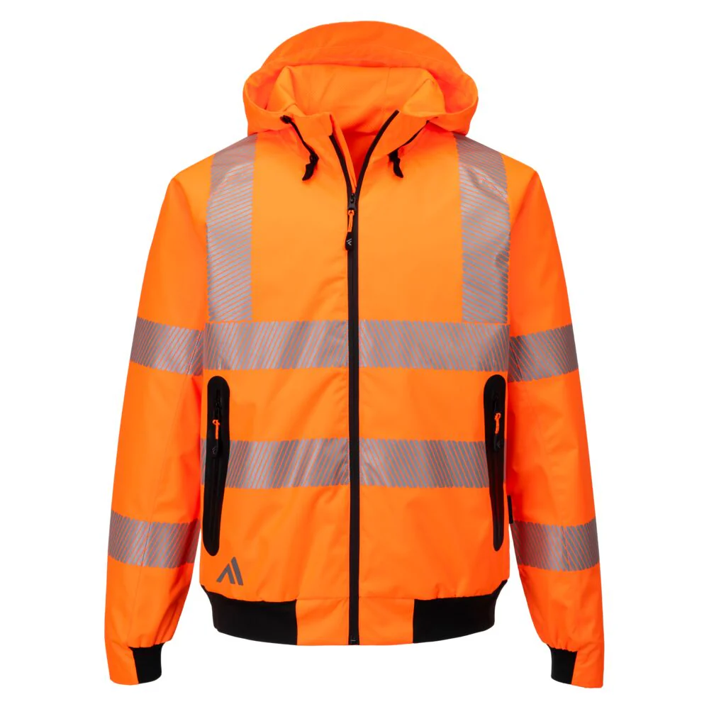 Portwest KX3 Sport Hi-Vis Rain Bomber Orange