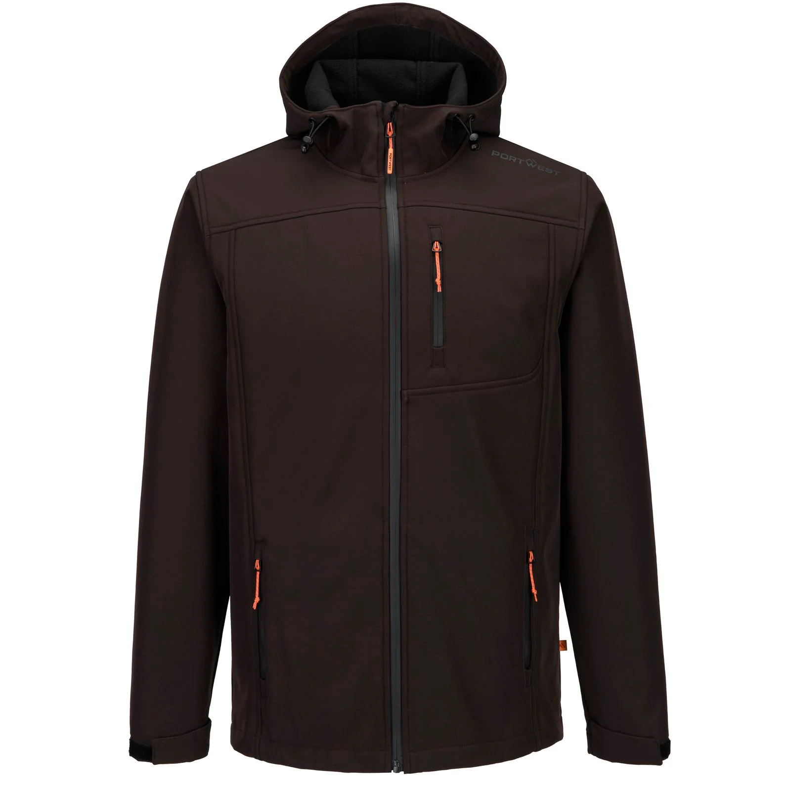 Portwest Portrush Mens Softshell Jacket Black Coffee