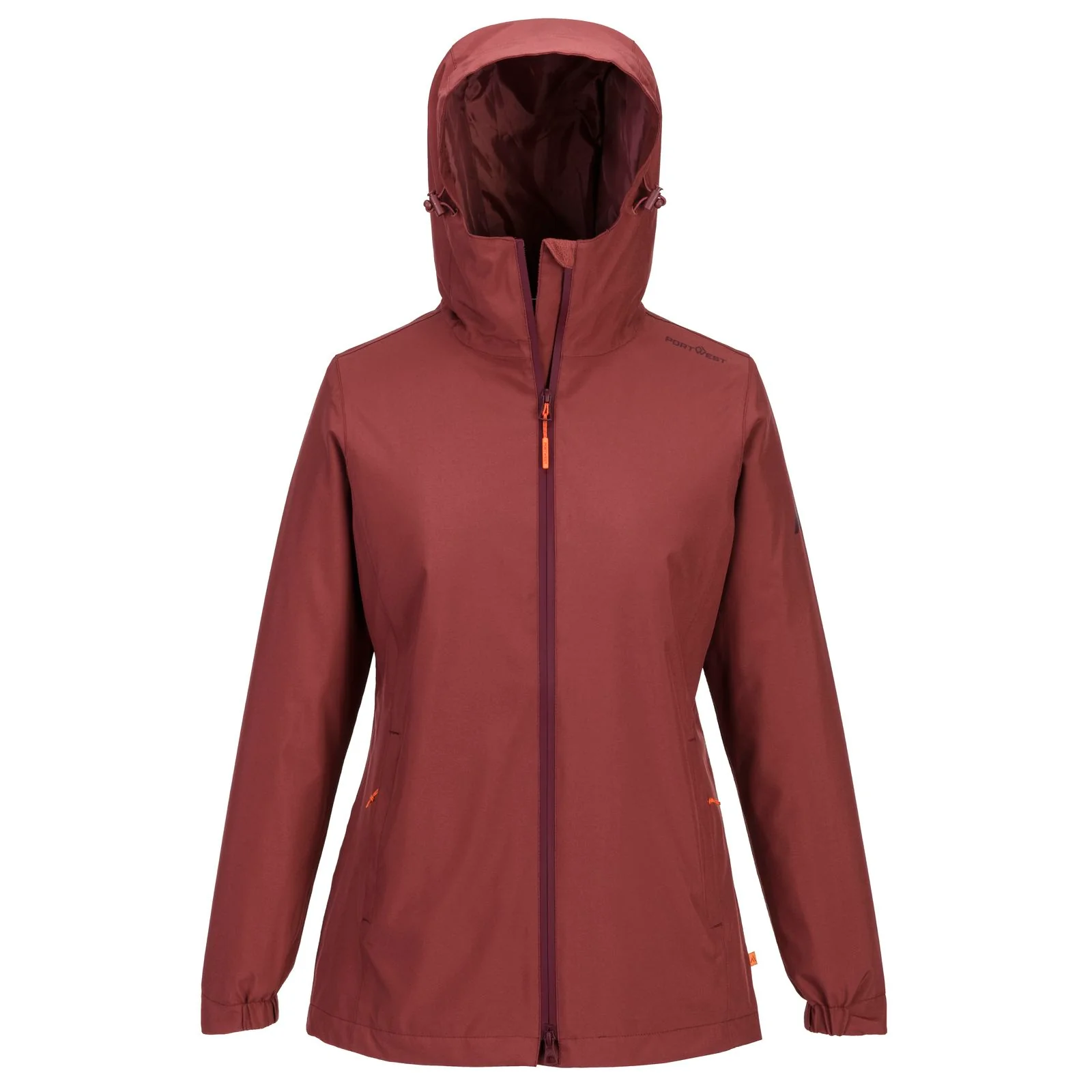 Portwest Slievebloom Womens Rain Jacket Cinnamon - Image 2