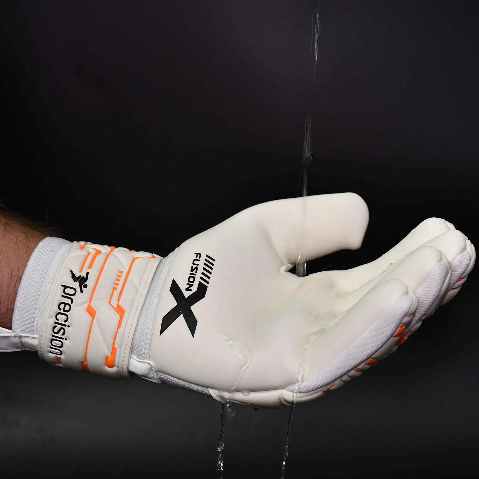 Precision Junior Fusion X Pro Negative Contact Duo GK Gloves - Image 4