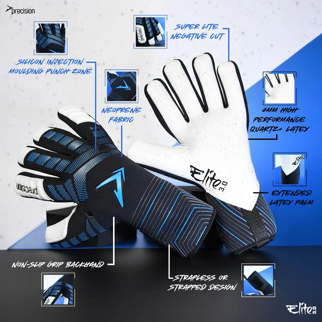 Precision Elite 3.0 Quartz Kids Goalkeeper Gloves - Image 11