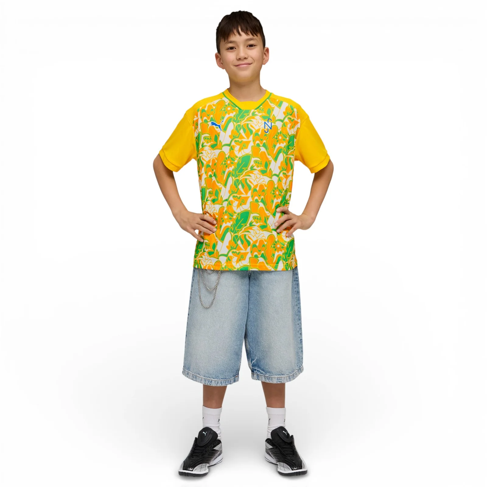 Puma Neymar JR Brazil Passion Football Kids Jersey - Image 6