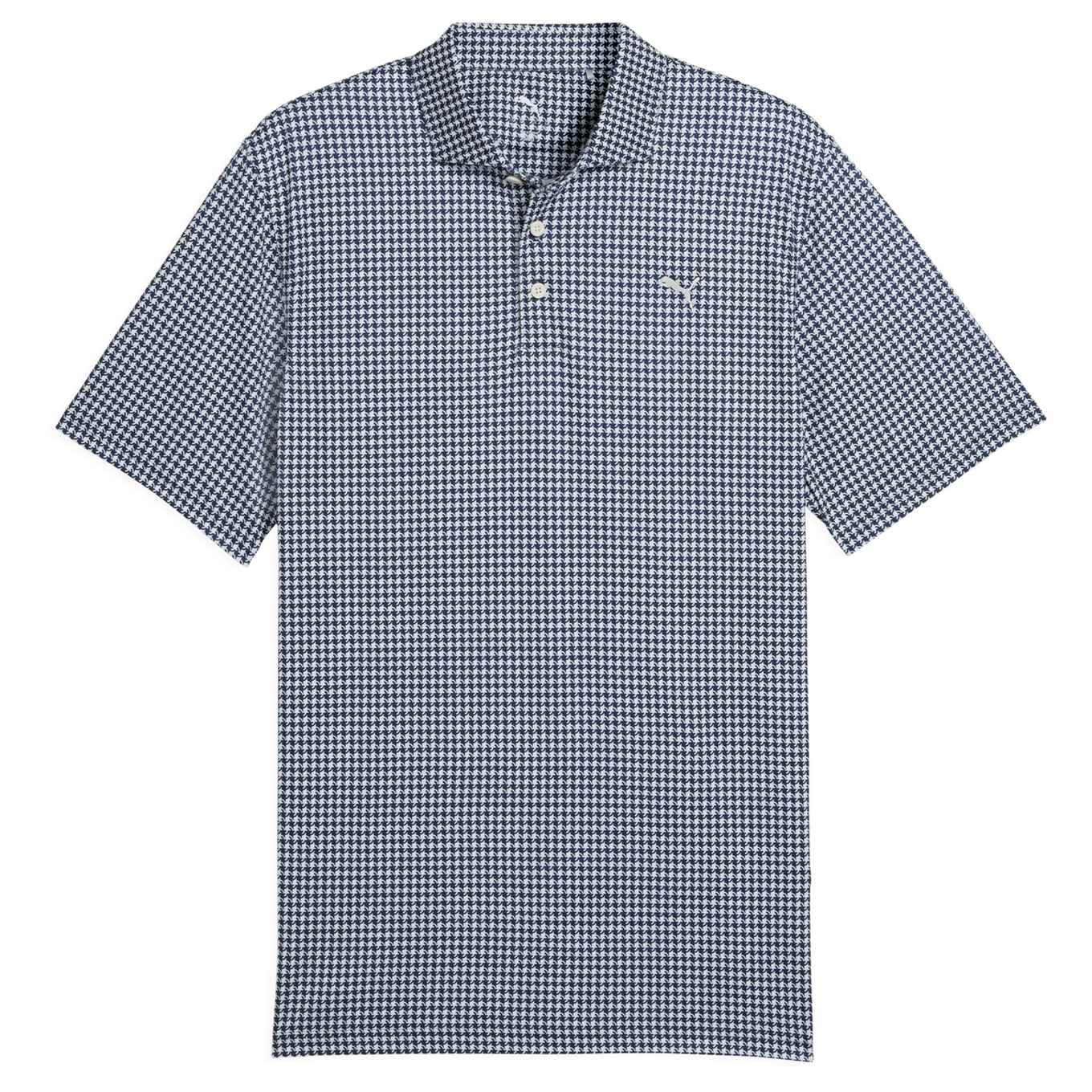 Puma CLOUDSPUN Mono Check Mens Short-Sleeved Golf Polo Shirt - Image 3