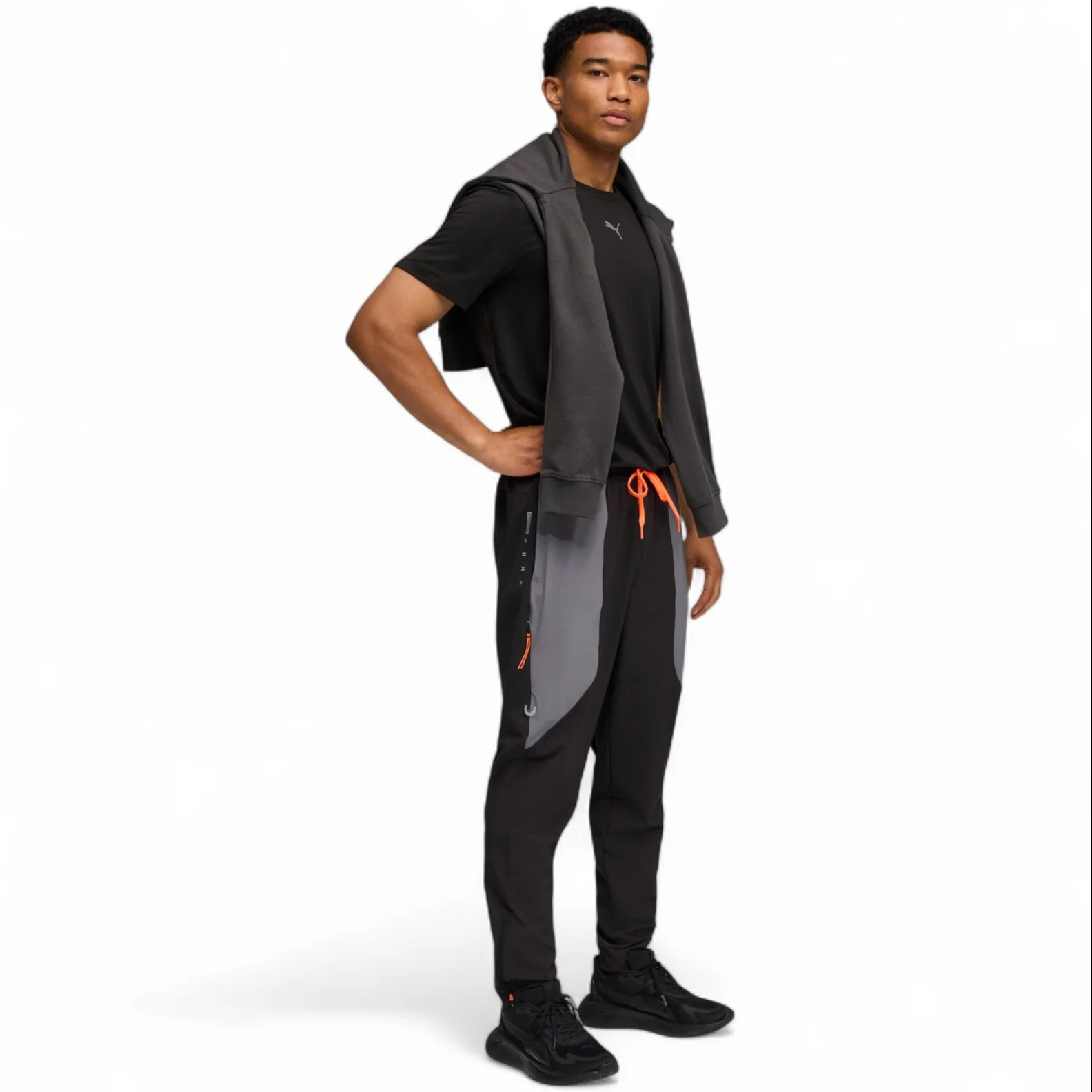 Puma Flex Stretch Mens Medium-Rise Woven Training Pants - Image 5