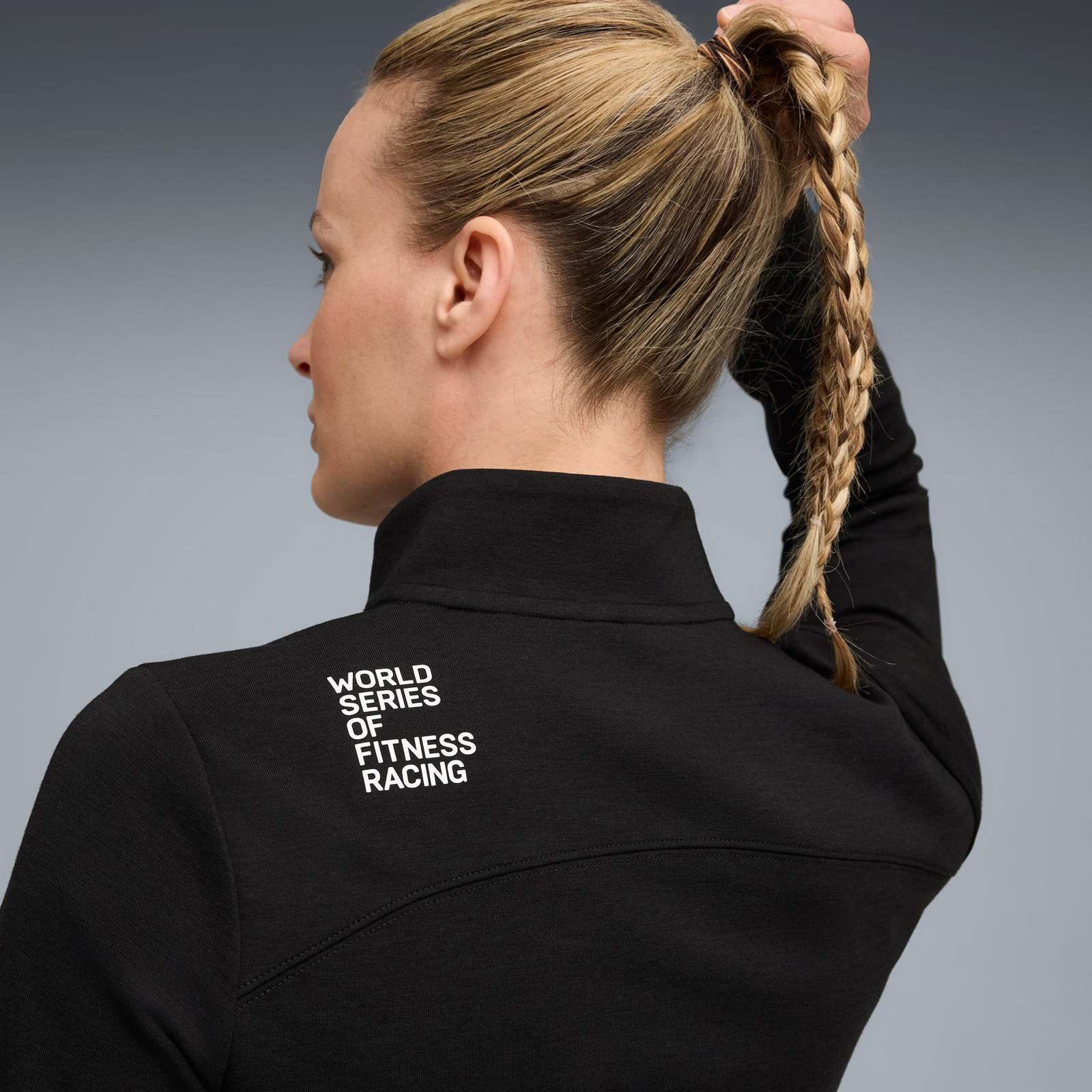 PUMA x HYROX CLOUDSPUN Womens Quarter-Zip Top - Image 3