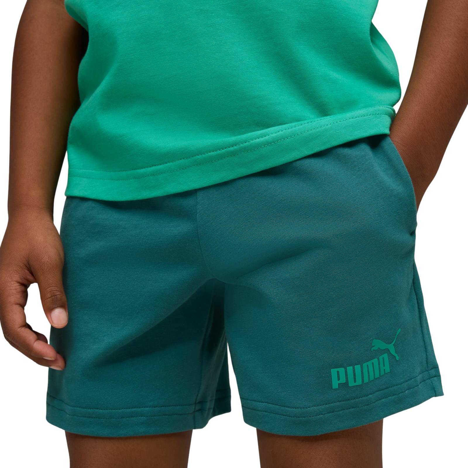 Puma Essentials No.1 Logo Kids T-Shirt & Shorts Set - Image 3