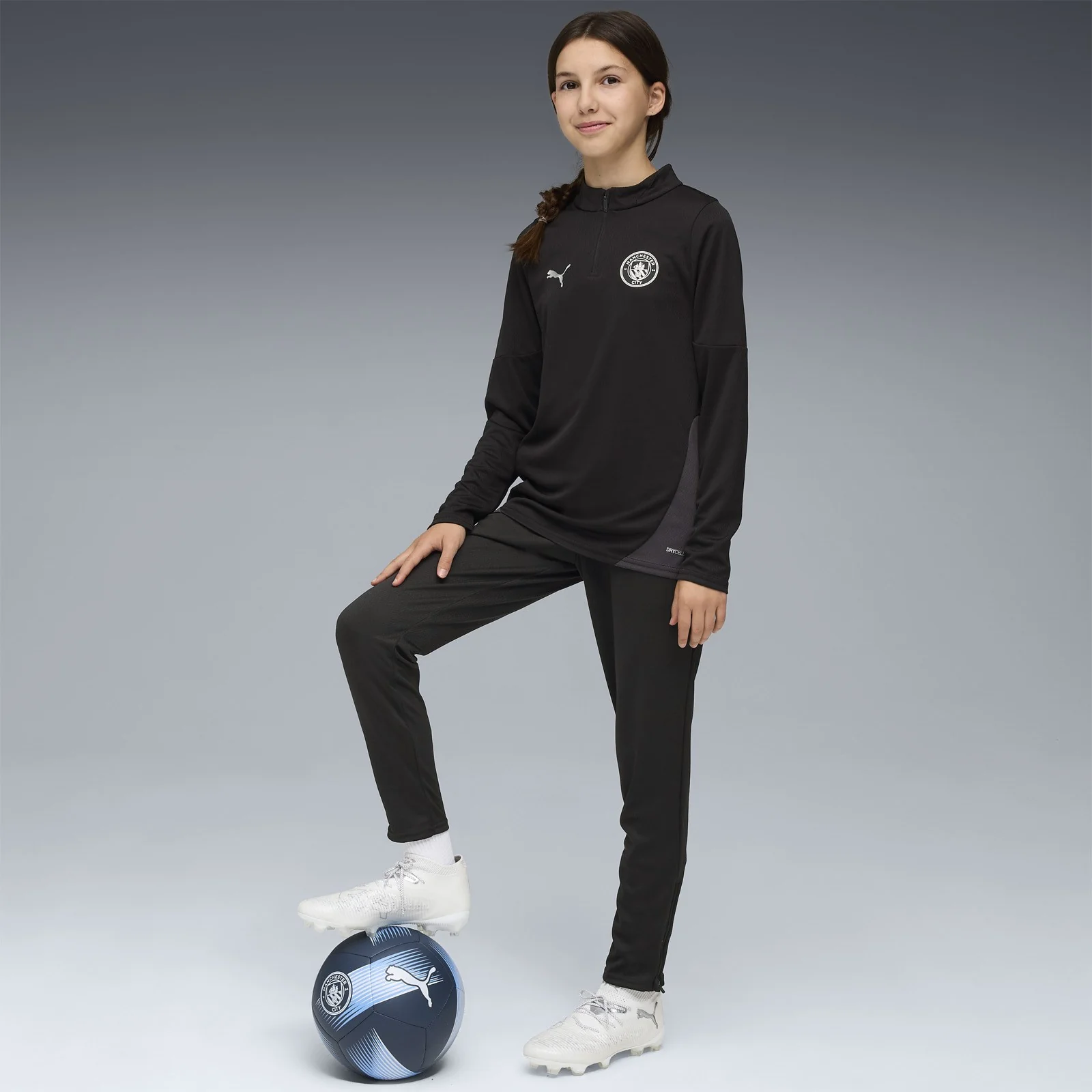 Puma Manchester City Football 2025/26 Kids Half-Zip Training Top - Image 6