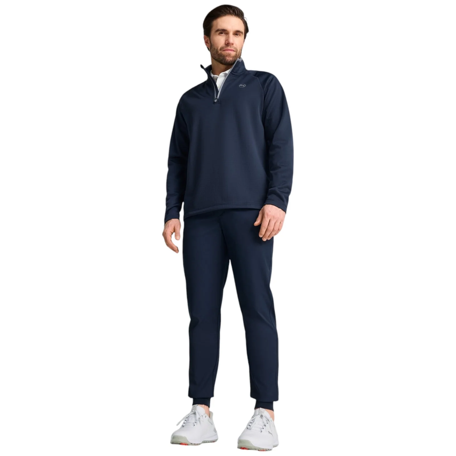 Puma Waffle Golf Mens Half-Zip Long Sleeved Fleece Top - Image 5