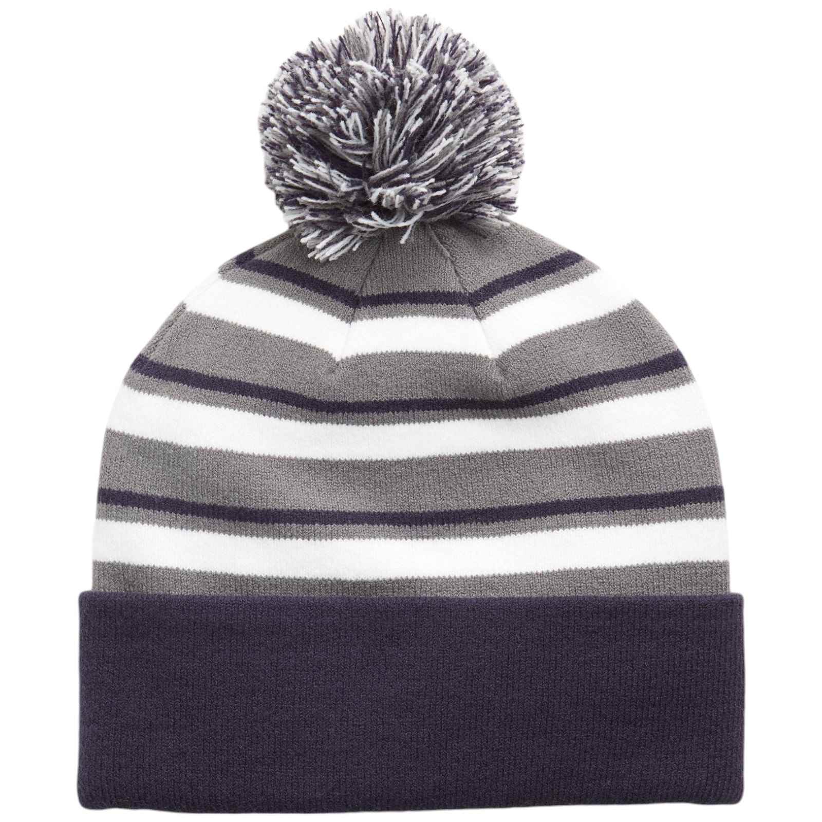 Puma WRMLBL Striped Pom Beanie Hat - Image 2