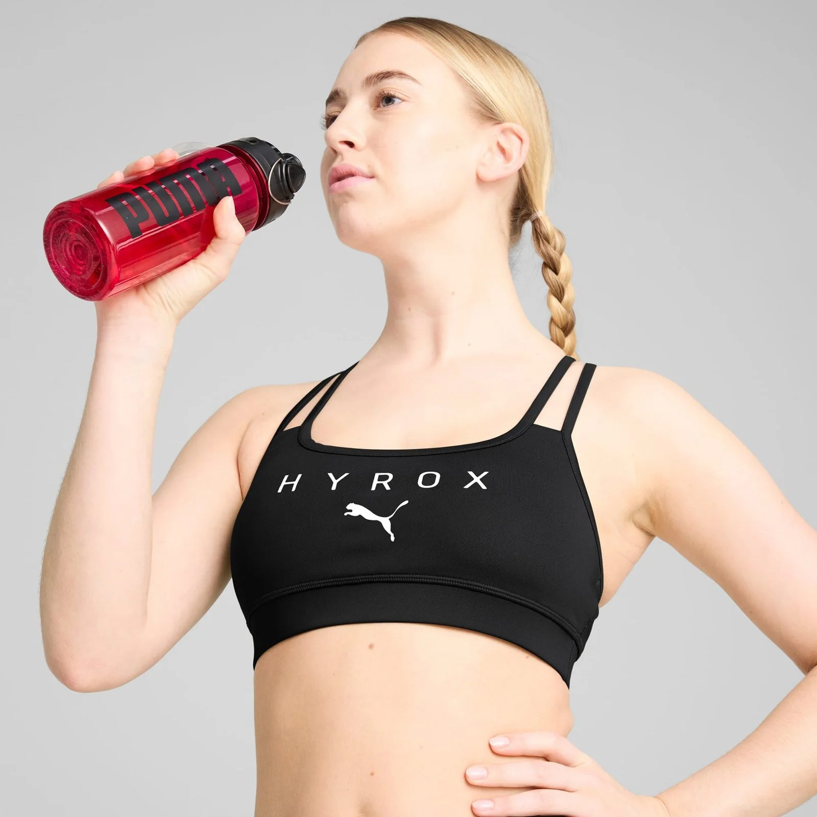 Puma x Hyrox Move Womens Tight-Fit Strappy Sports Bra - Image 3