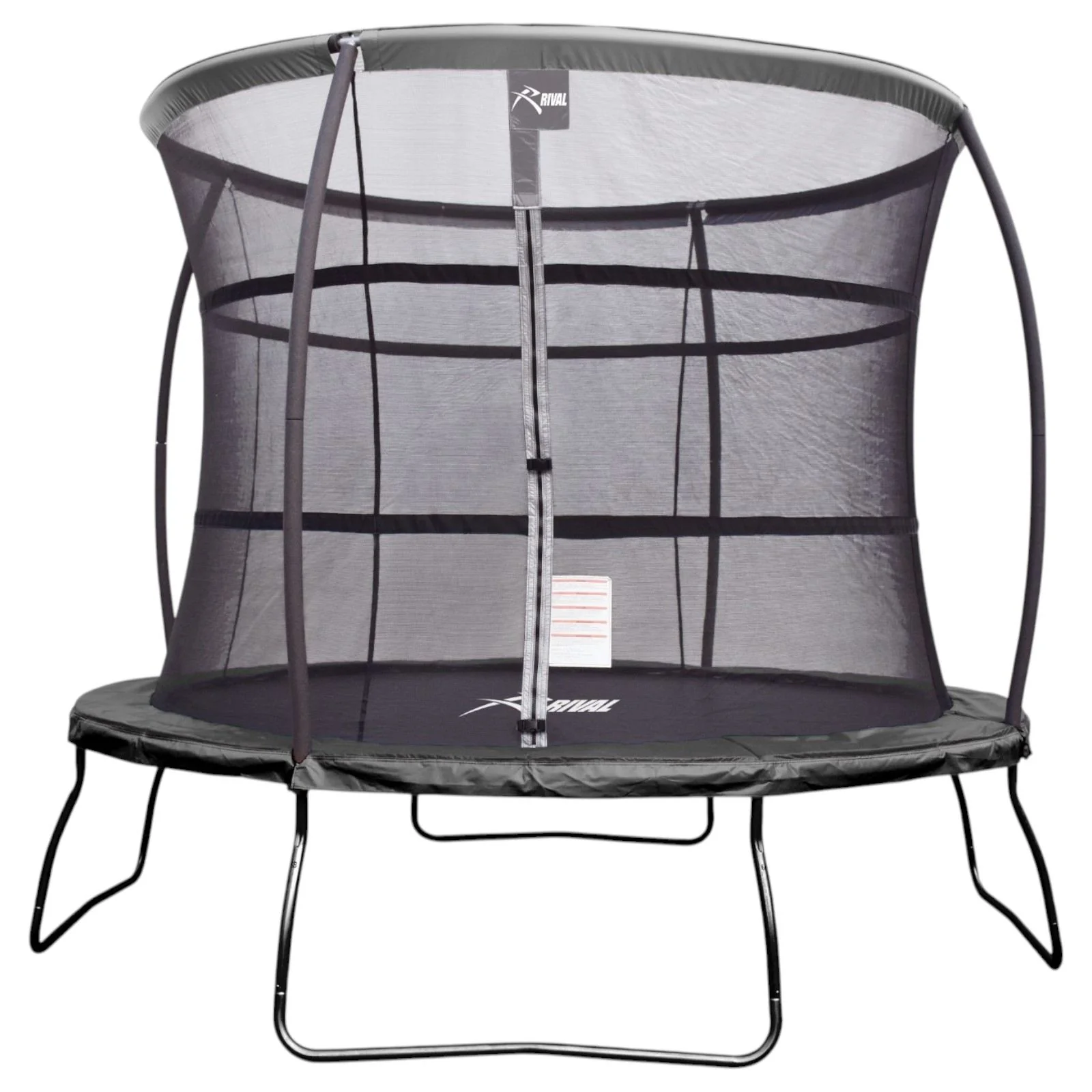 Rival 10ft Outdoor Trampoline with Enclosure - Black