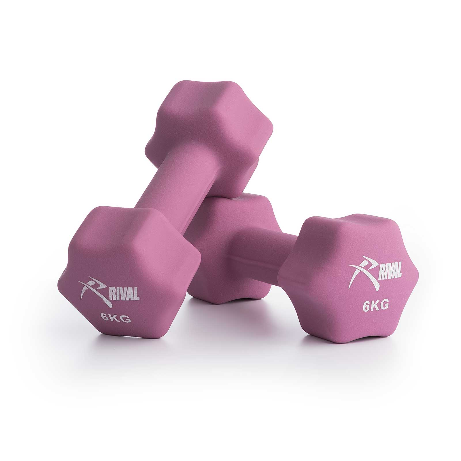Rival Neoprene Dumbbells Studio Pack - 2kg, 4kg, 6kg - Image 5