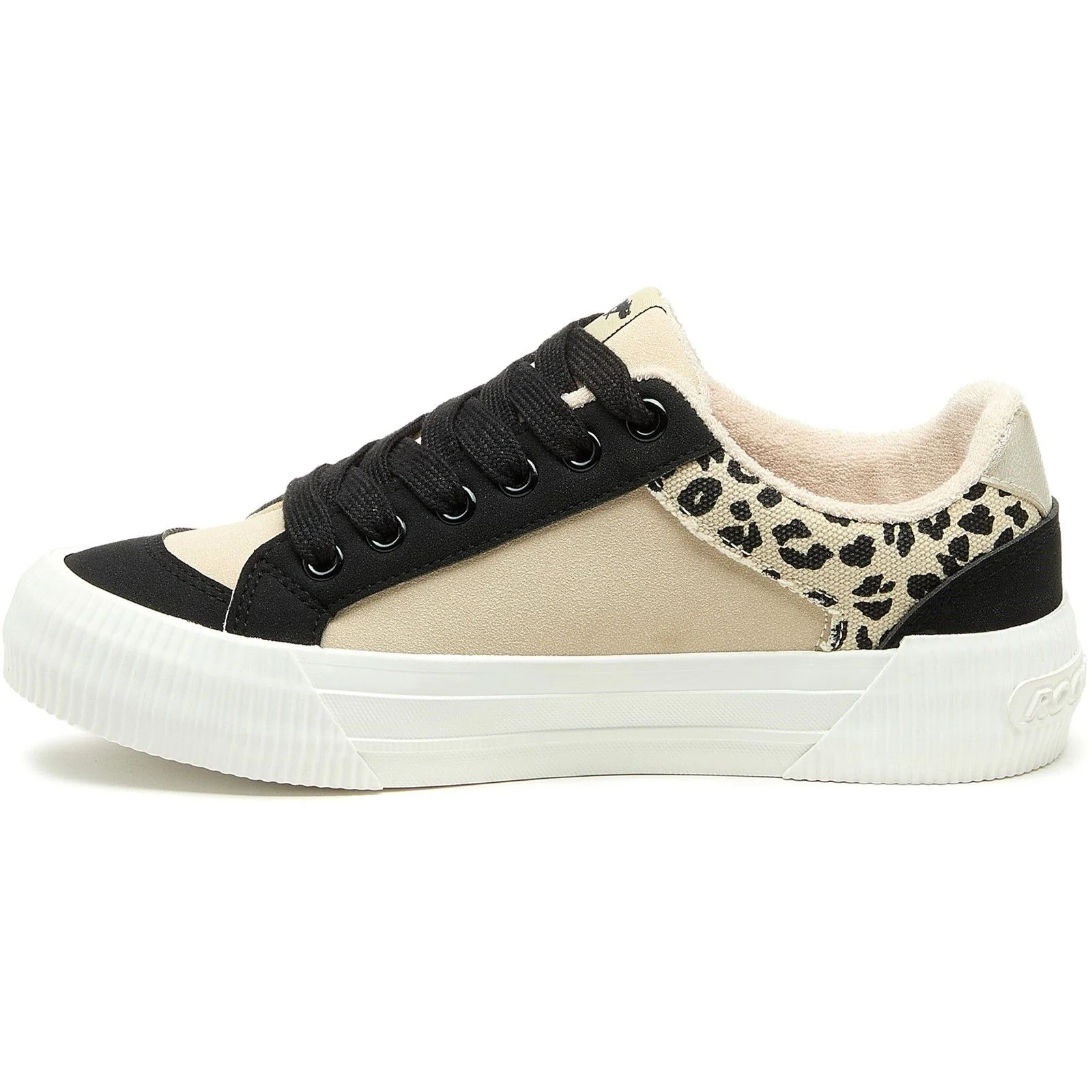 Rocket Dog Womens Cheery Blocked Trainer Black/Natural - Image 2