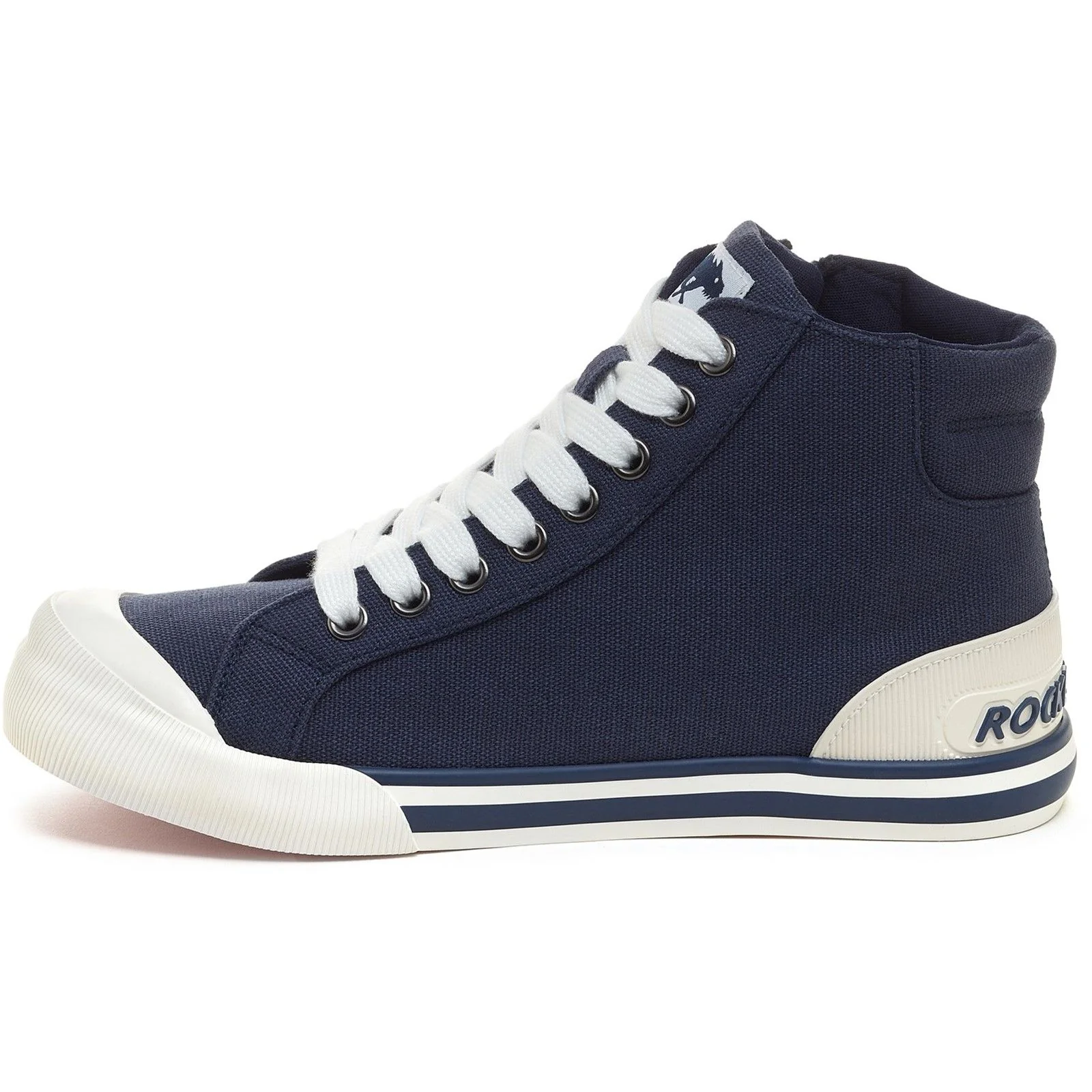 Rocket Dog Womens Jazzin Hi Shoes Navy - Image 2