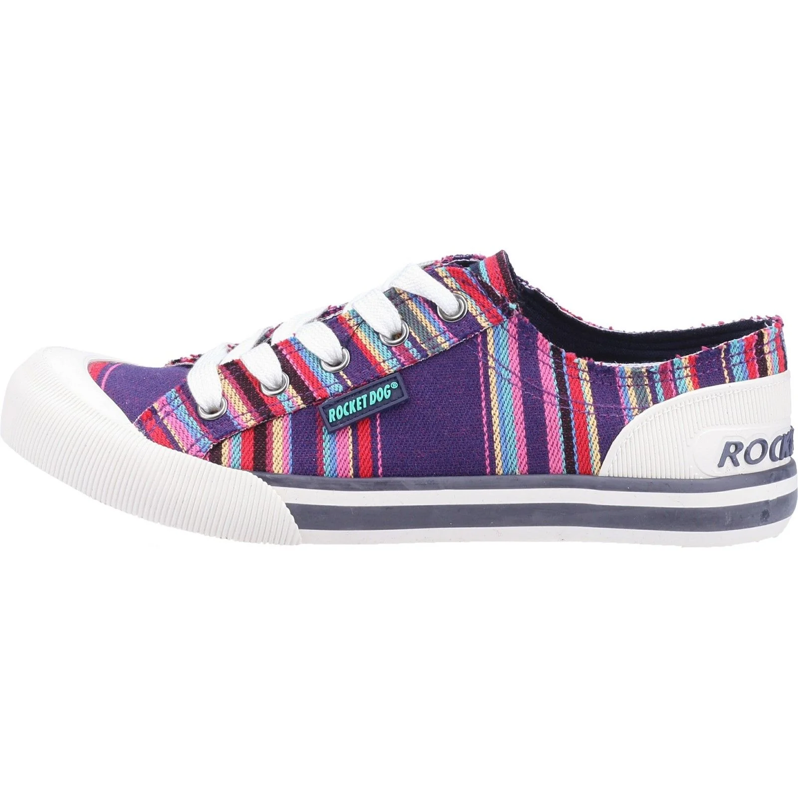 Rocket Dog Womens Jazzin Trainer Purple Multi - Image 2
