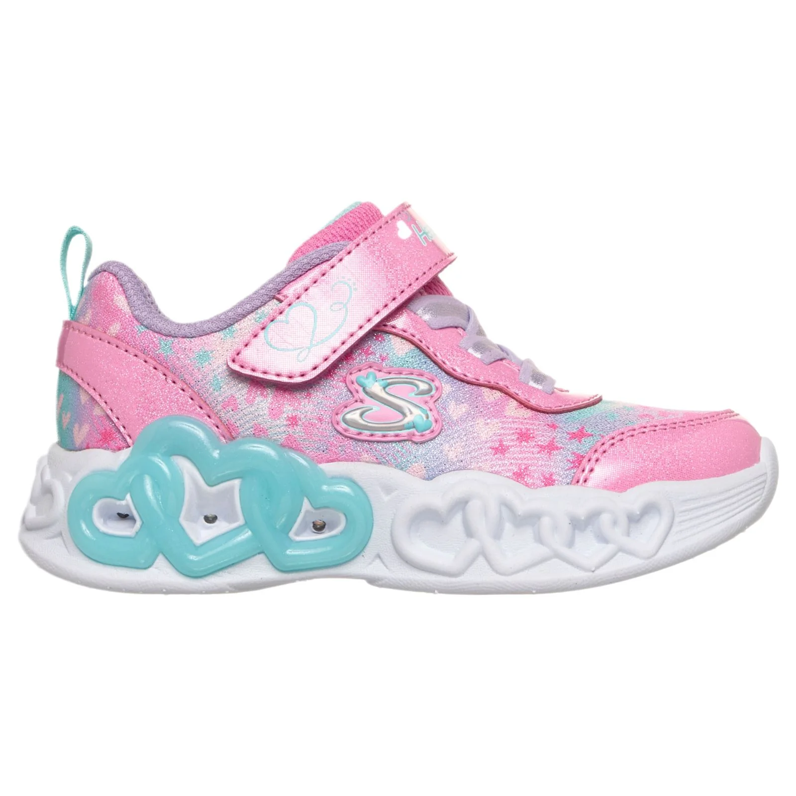 Skechers Infinite Heart Lights Infant Girls Shoes