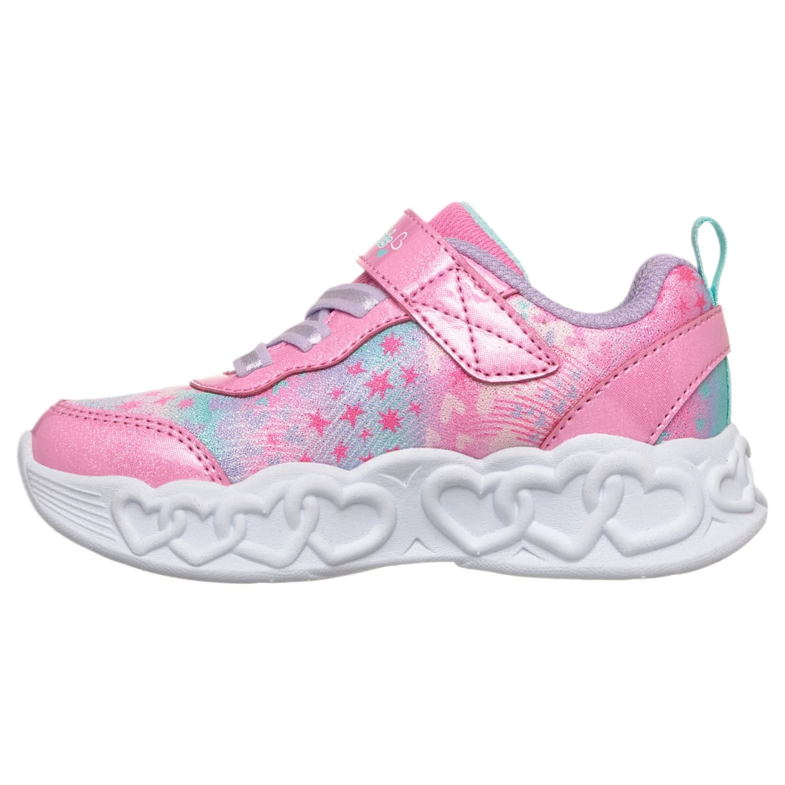 Skechers Infinite Heart Lights Infant Girls Shoes - Image 2