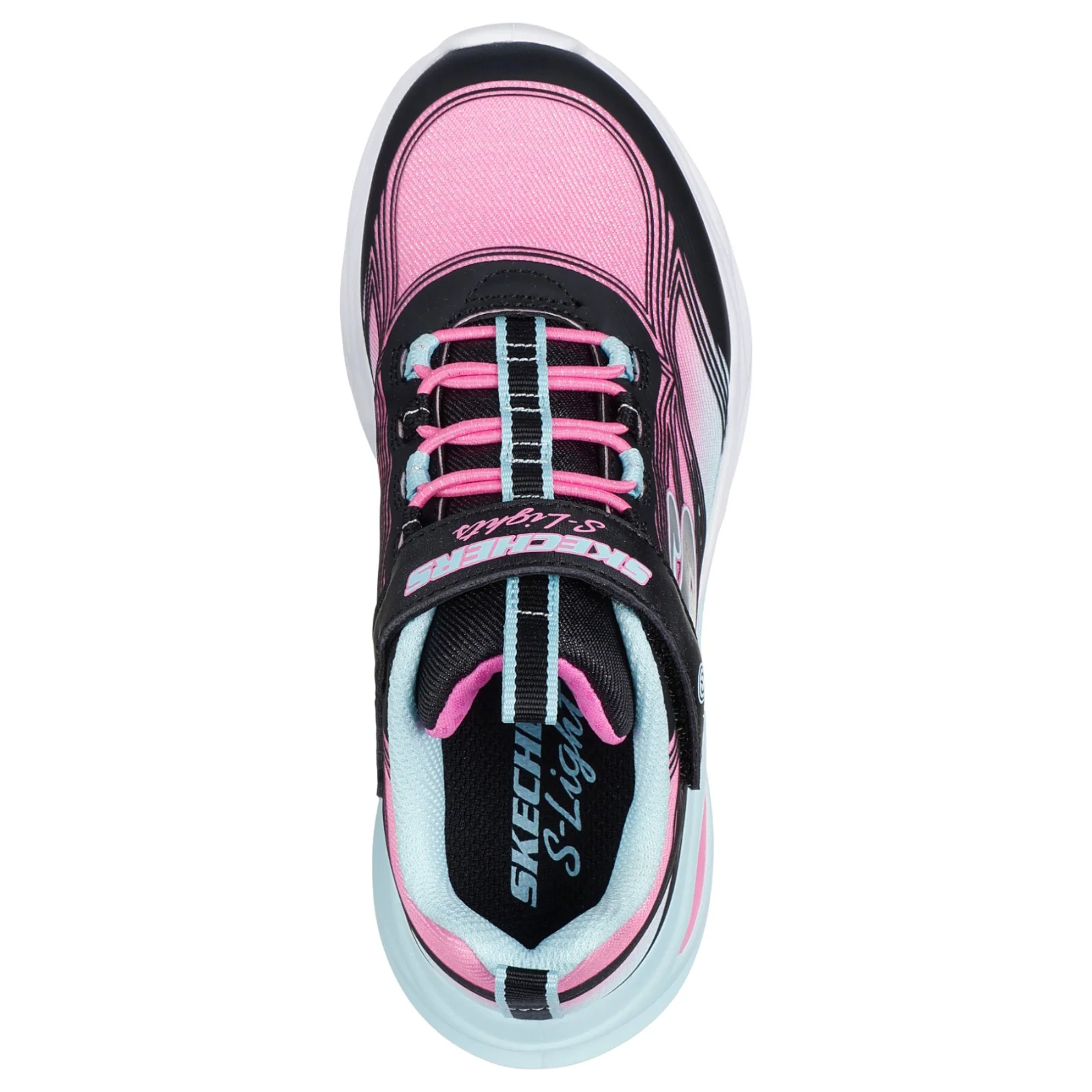 Skechers Cosmic Glow Girls Lighted Bungee &amp; Strap Shoes - Image 3