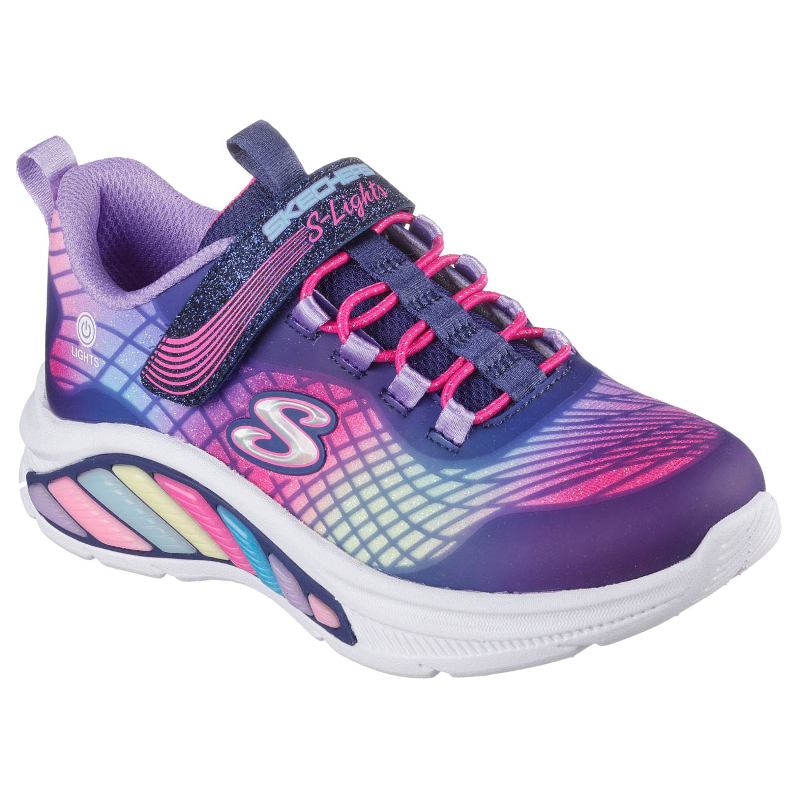Skechers Rainbow Cruisers Reflectin Girls 3d Print Shoes - Image 6