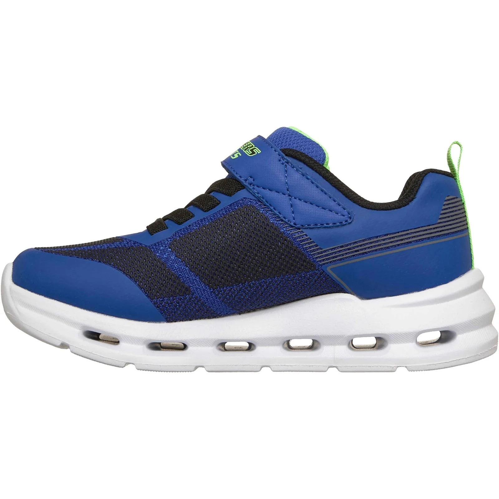 Skechers Junior Boys Glide-Step Lights Trainers Blue/Black - Image 3