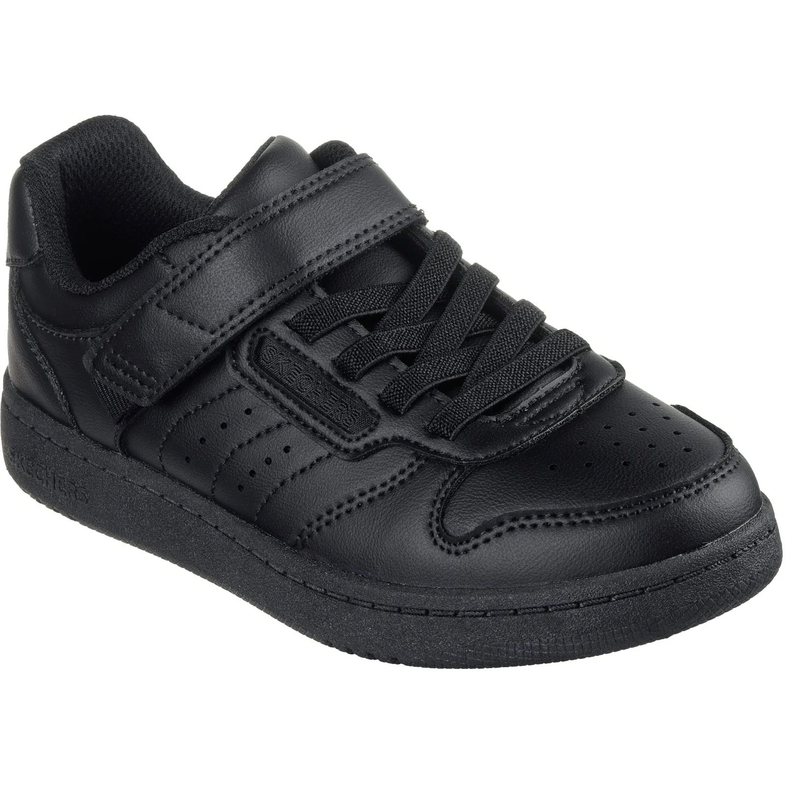 Skechers Junior Boys Quick Street Trainer Black - Image 5