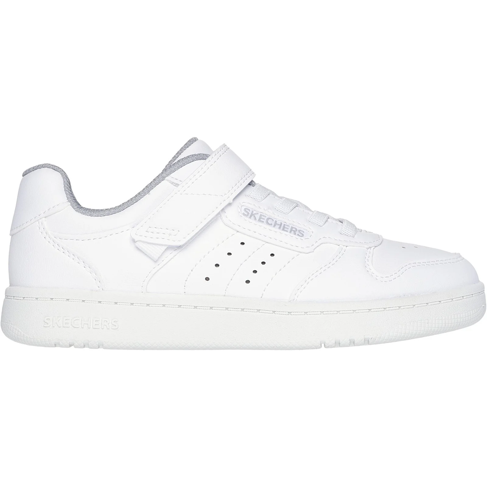 Skechers Junior Boys Quick Street Trainer White - Image 4