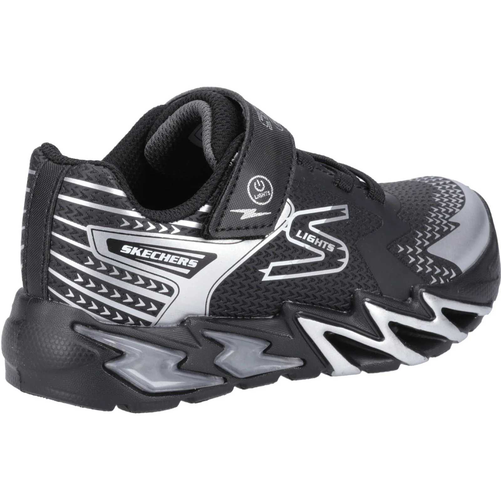Skechers Junior Boys S Lights: Flex-Glow Bolt Shoe Black - Image 3