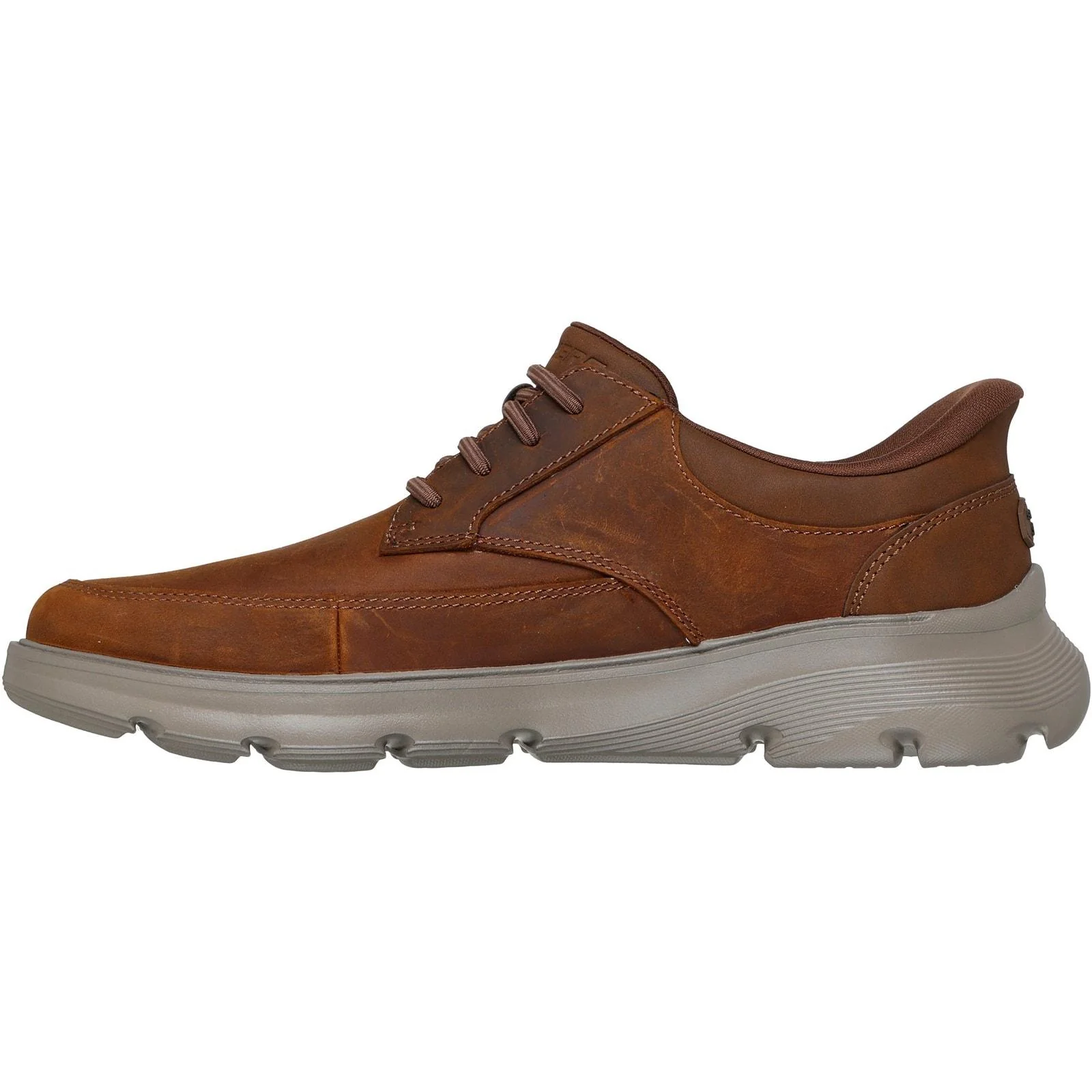 Skechers Mens Arch Fit Garza Rowan Shoes Dark Brown - Image 2