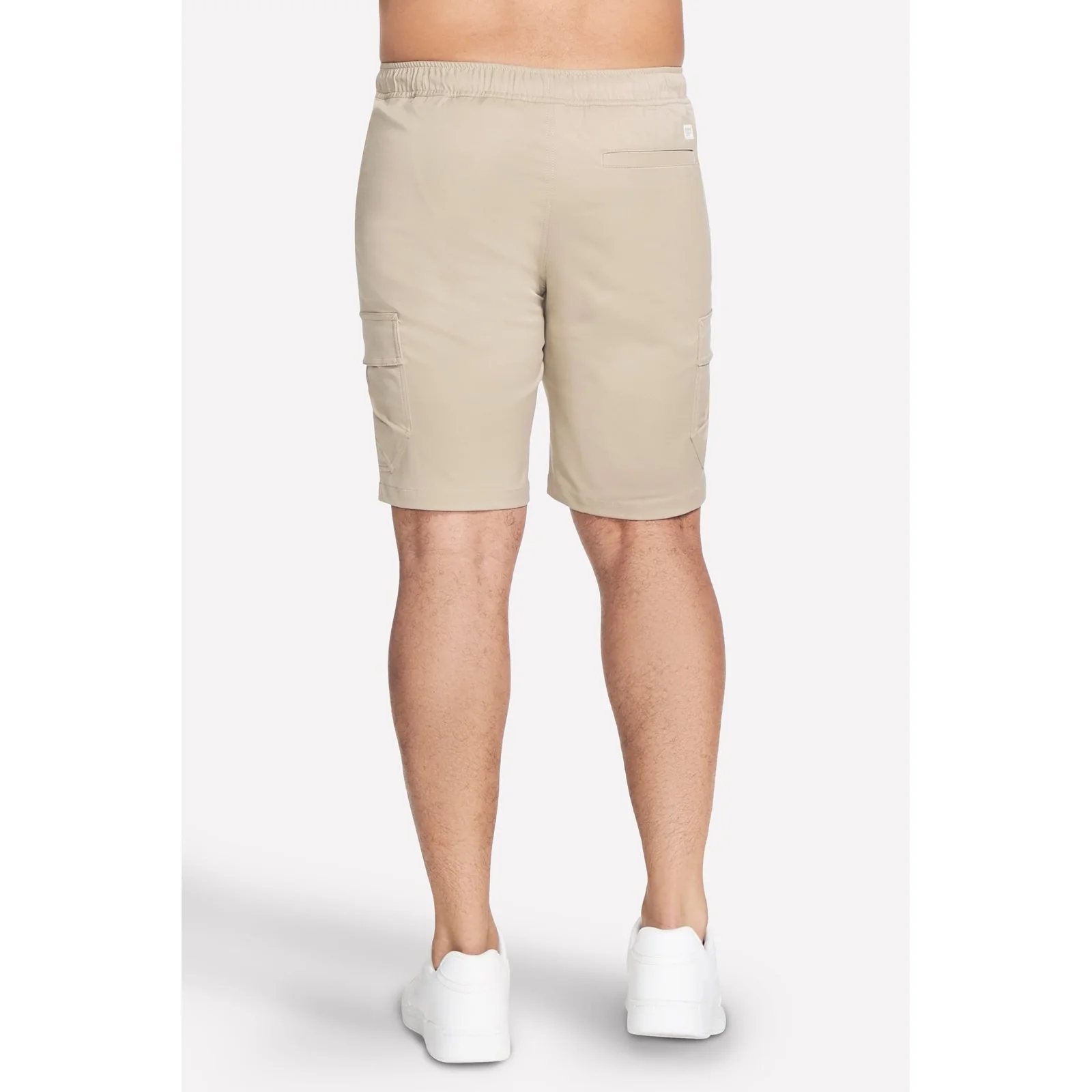 Skechers Mens Downtown Cargo 9 Inch Short Natural/Silver - Image 2