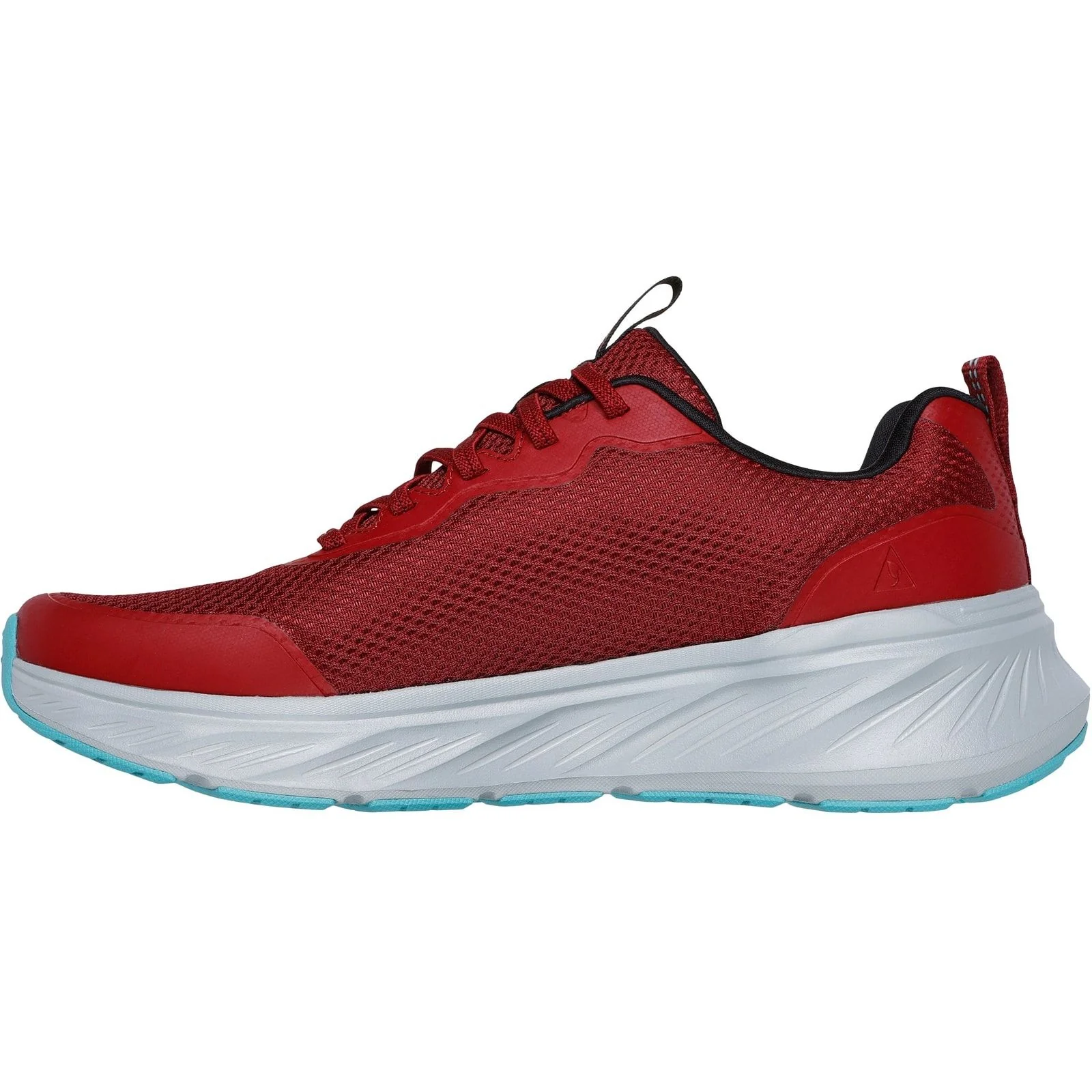 Skechers Mens Edgeride Rekze Shoe Burgundy/Grey - Image 2