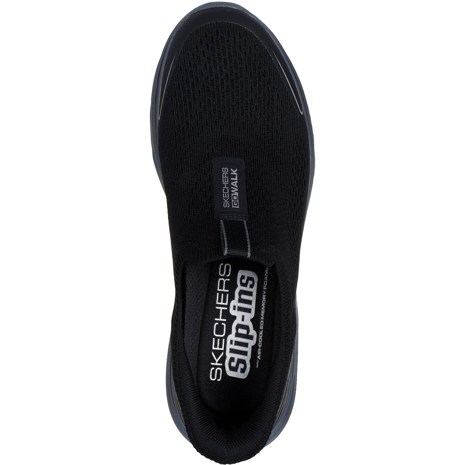 Skechers Mens GO WALK 7 Easy On Evolution Trainer Black/Charcoal - Image 4