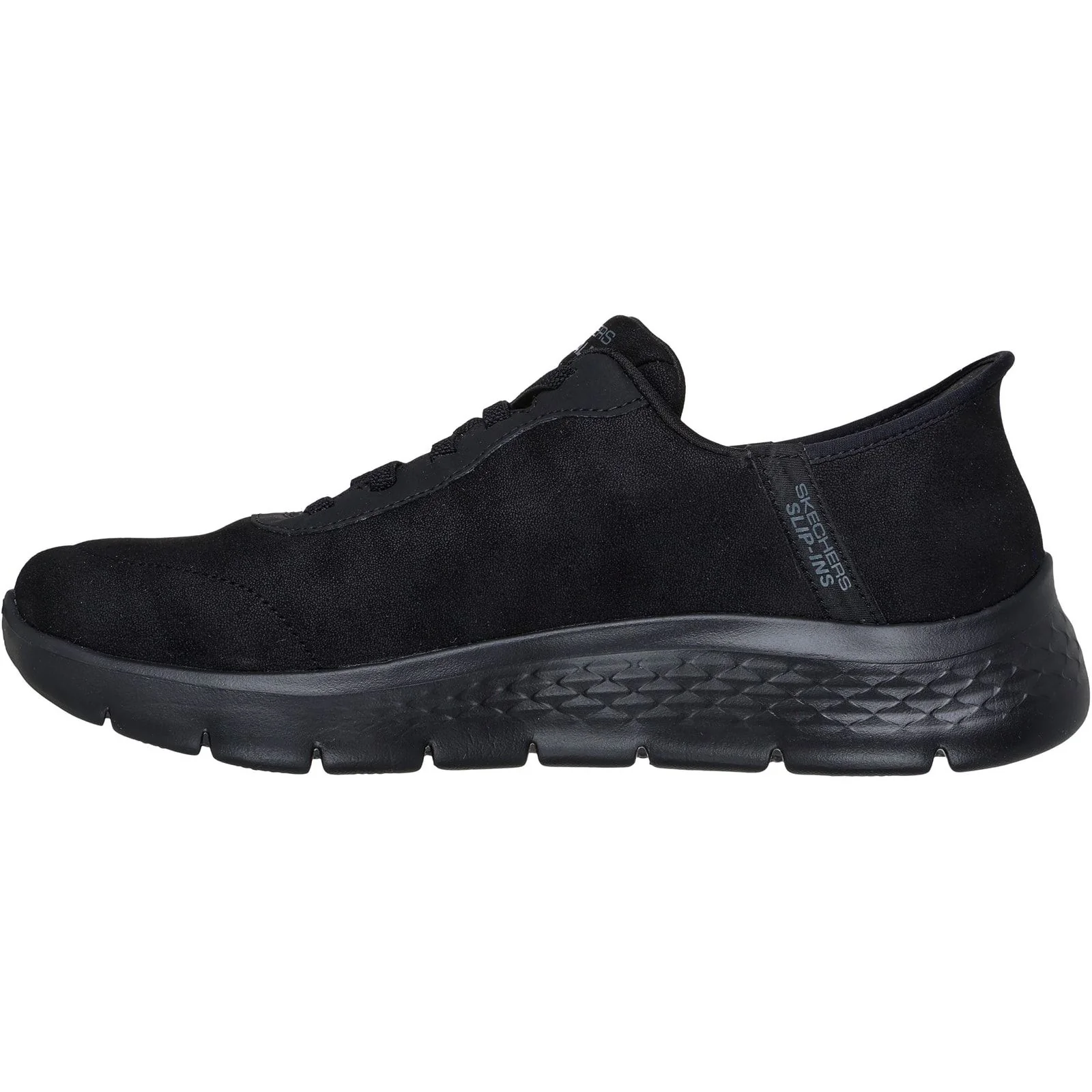 Skechers Mens GO WALK Flex Smooth Motion Trainer Black - Image 2