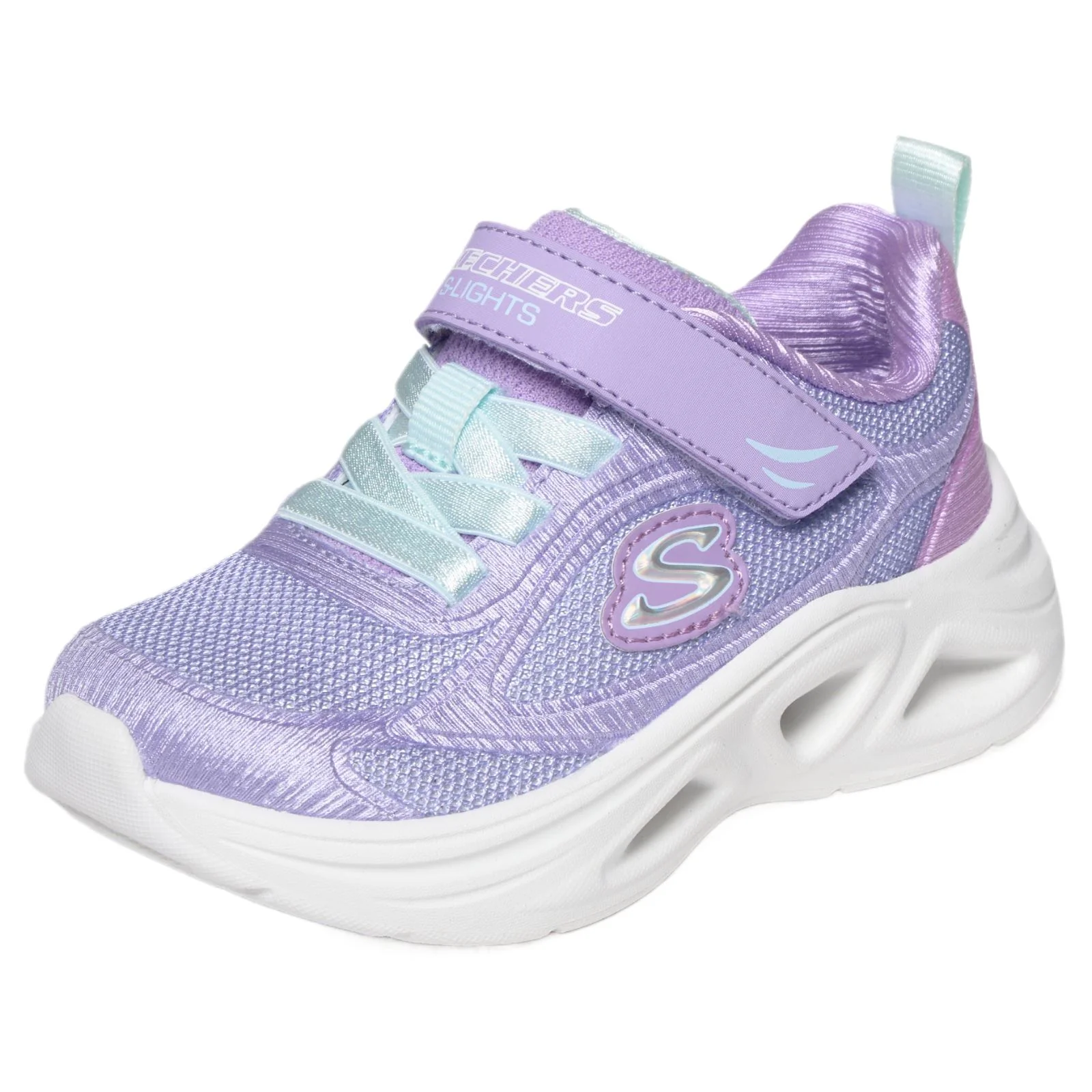 Skechers Sola Glow 2.0 Dazzle Steps Infant Girls Shoes - Image 6