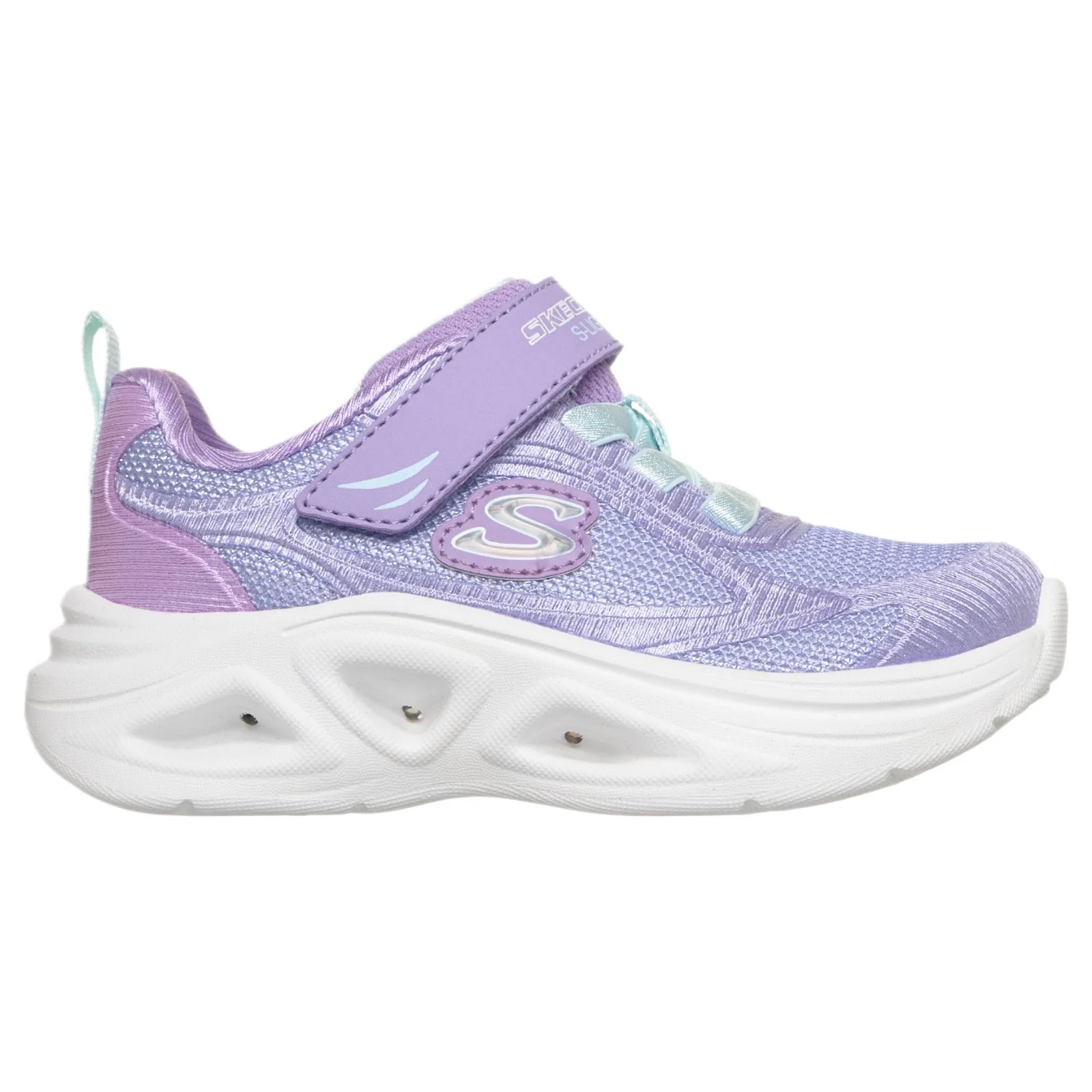 Skechers Sola Glow 2.0 Dazzle Steps Infant Girls Shoes - Image 7
