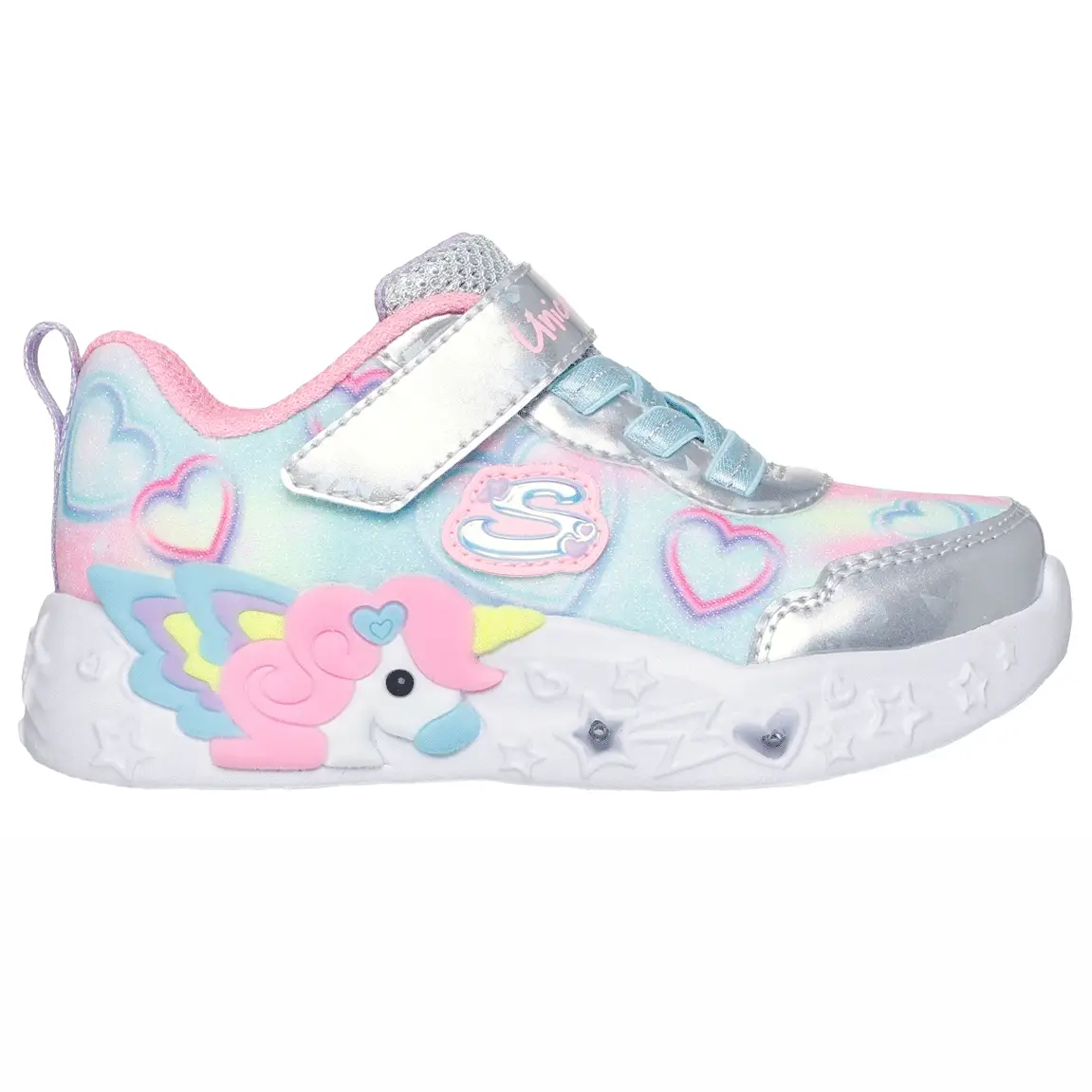 Skechers UNICORN CHARMER LHS Inf G Silvr